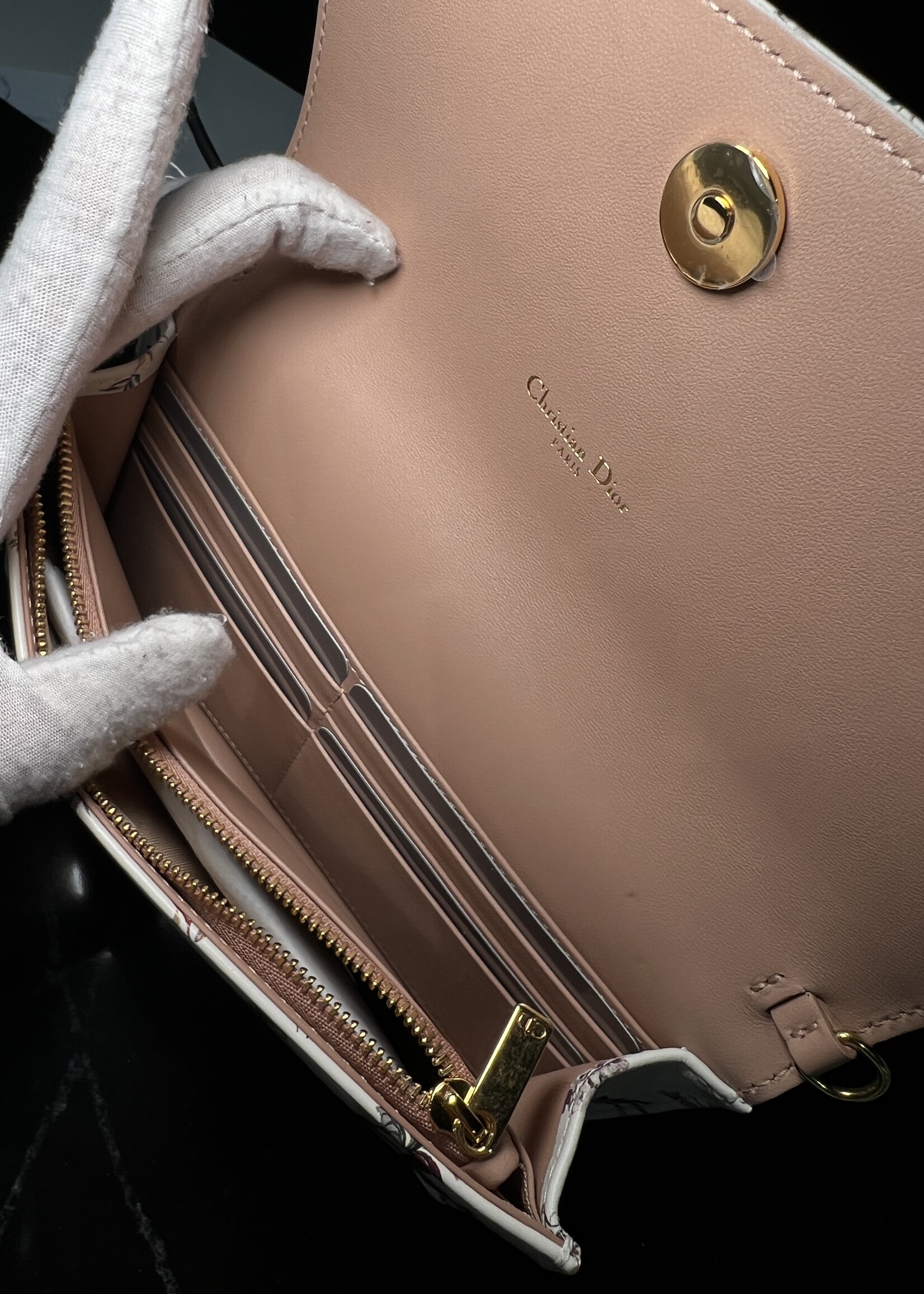 Christian Dior SOLD- Christian Dior Caro Clutch on Chain