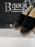 Chanel SOLD- Chanel Velvet Espardrilles 38