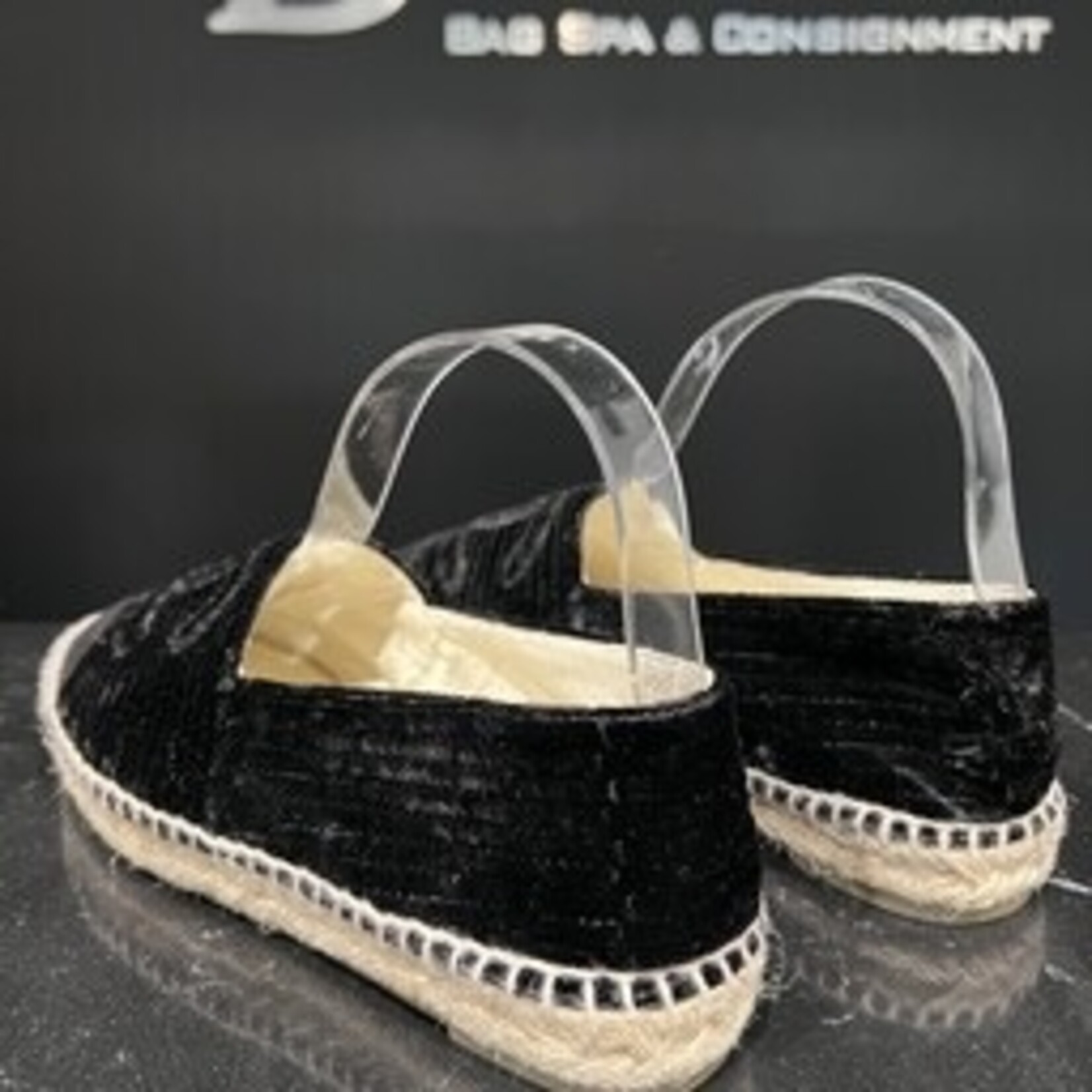 Chanel SOLD- Chanel Velvet Espardrilles 38