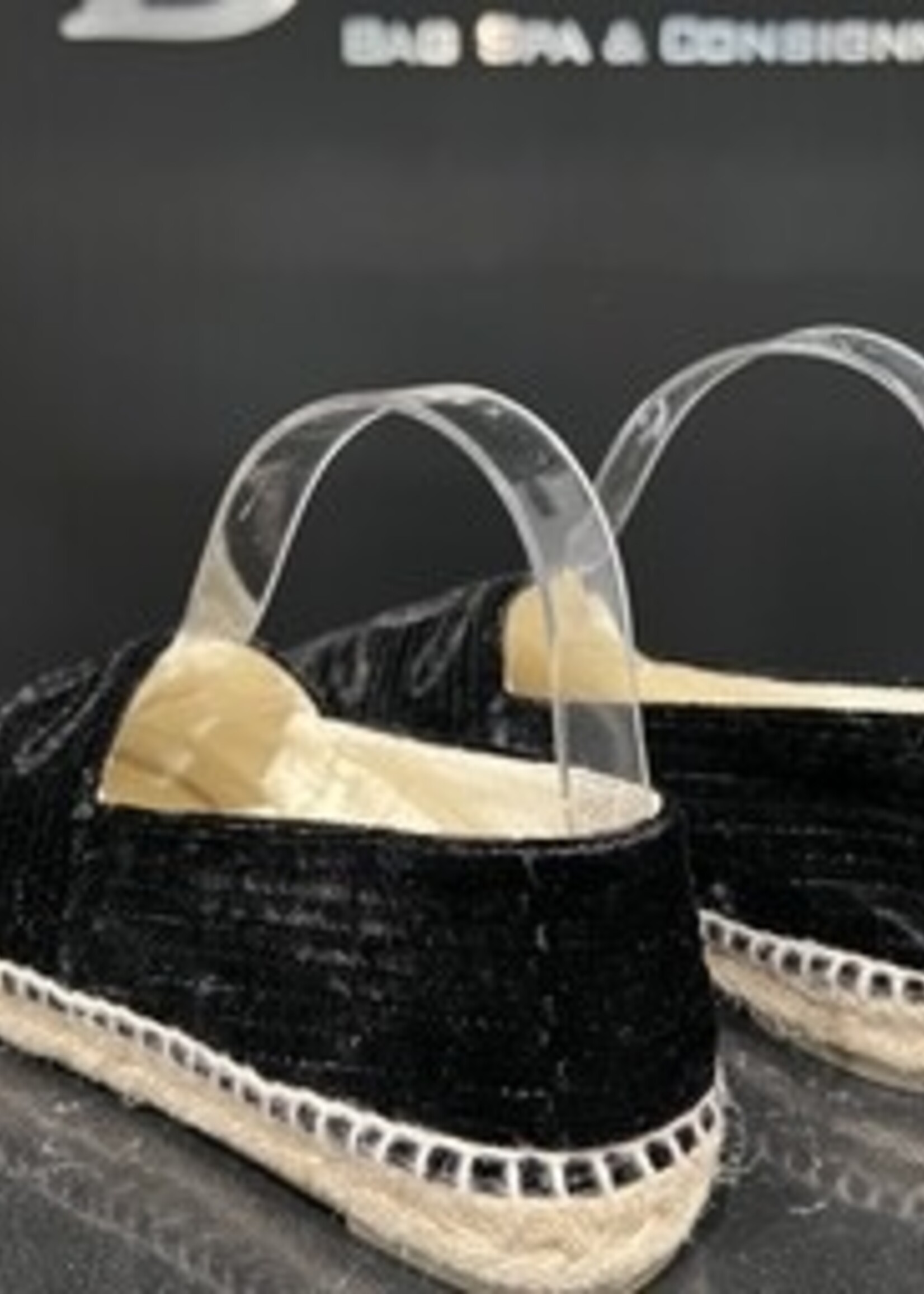 Chanel SOLD- Chanel Velvet Espardrilles 38