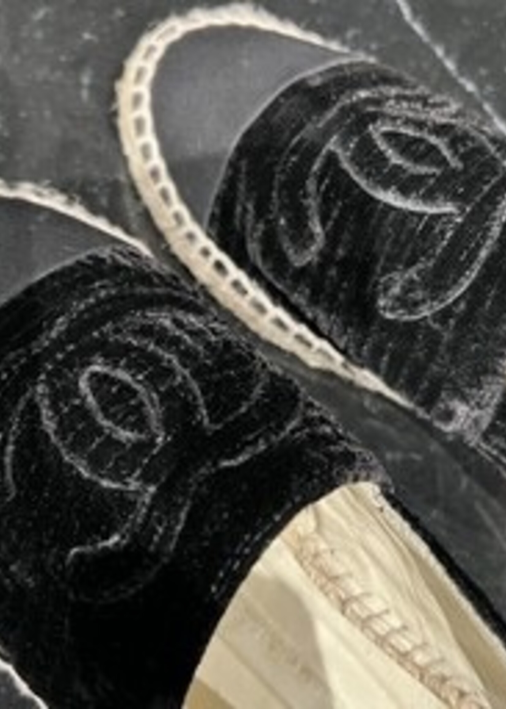 Chanel SOLD- Chanel Velvet Espardrilles 38