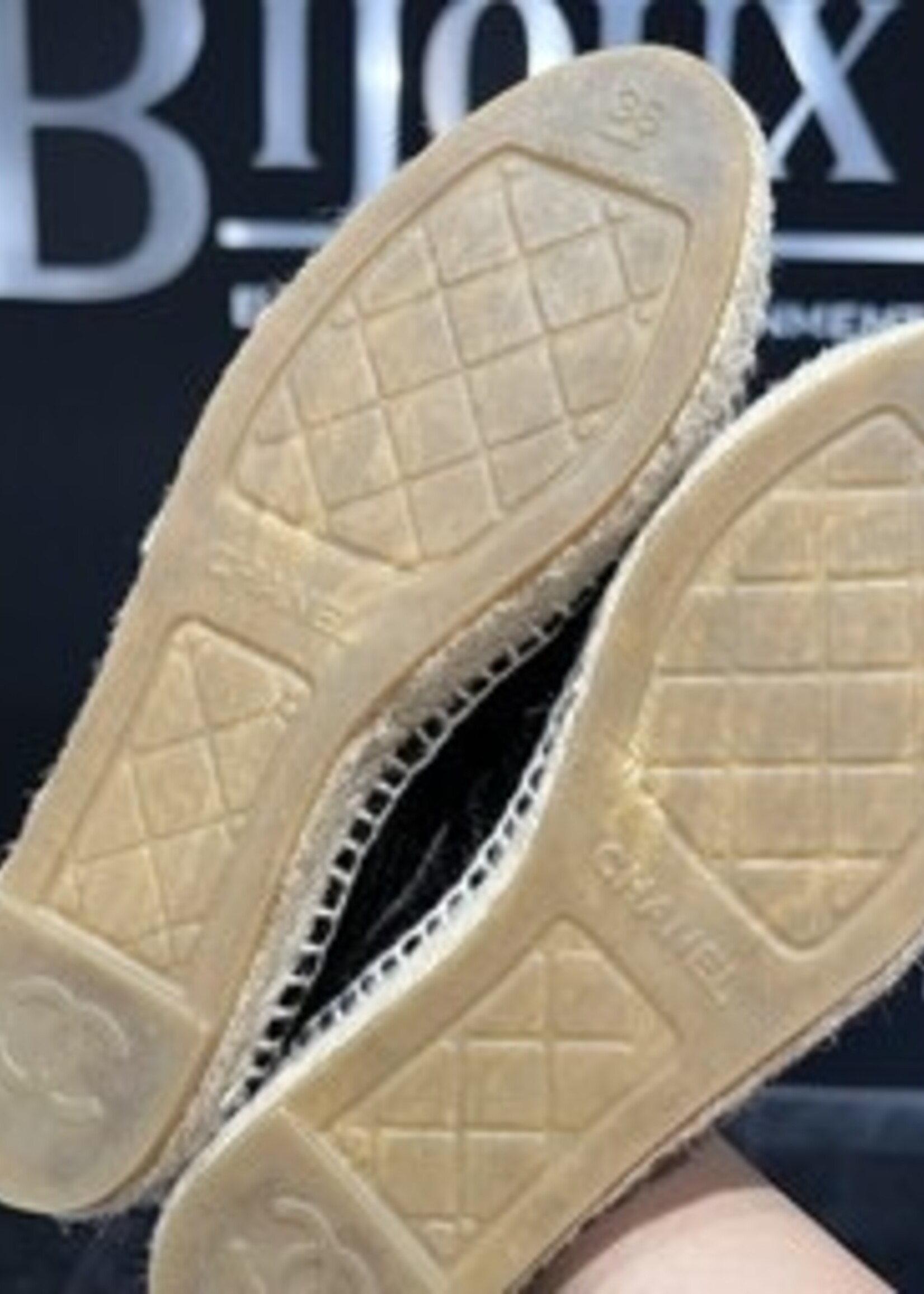 Chanel SOLD- Chanel Velvet Espardrilles 38