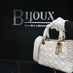 Christian Dior Christian Dior Lady Dior White Studded