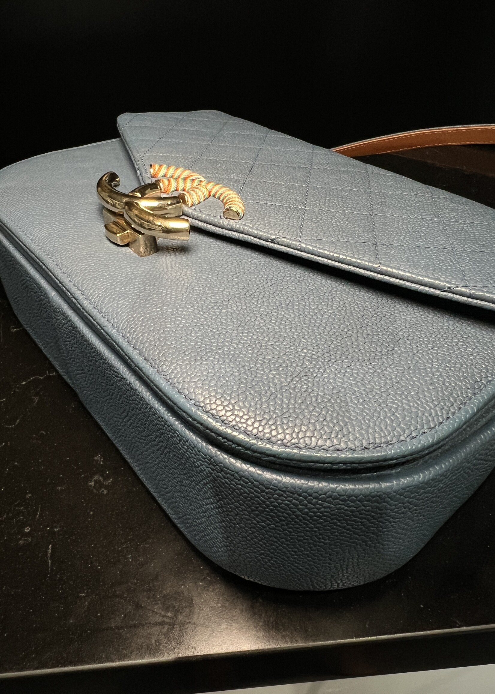 Chanel SOLD- Chanel Blue Thread Around World