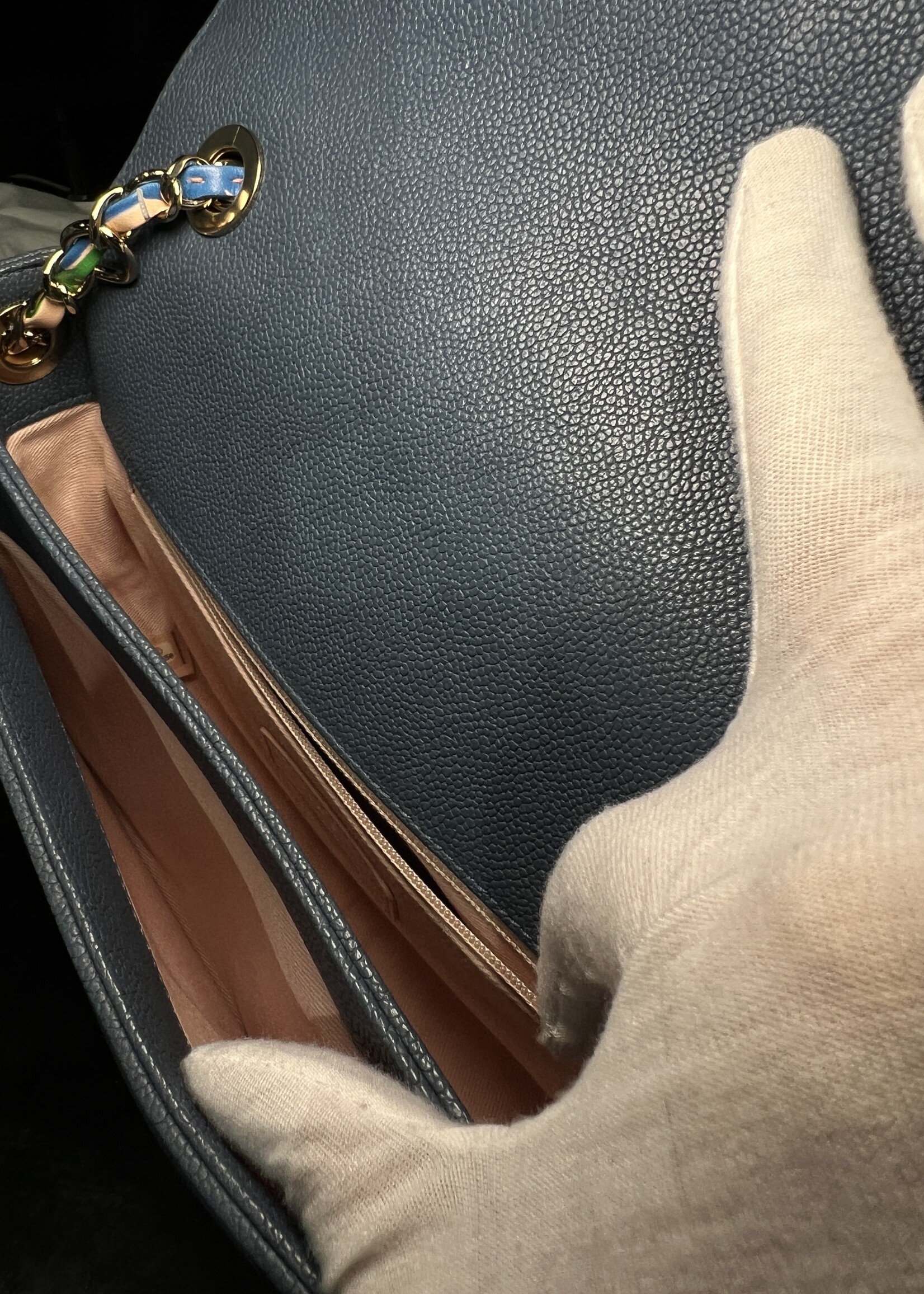 Chanel SOLD- Chanel Blue Thread Around World