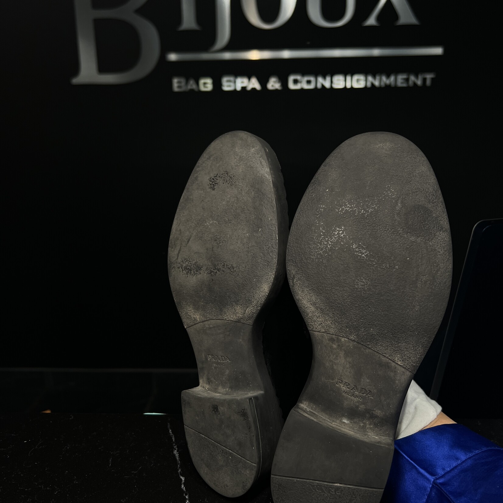 Prada Prada Brushed Leather Loafer