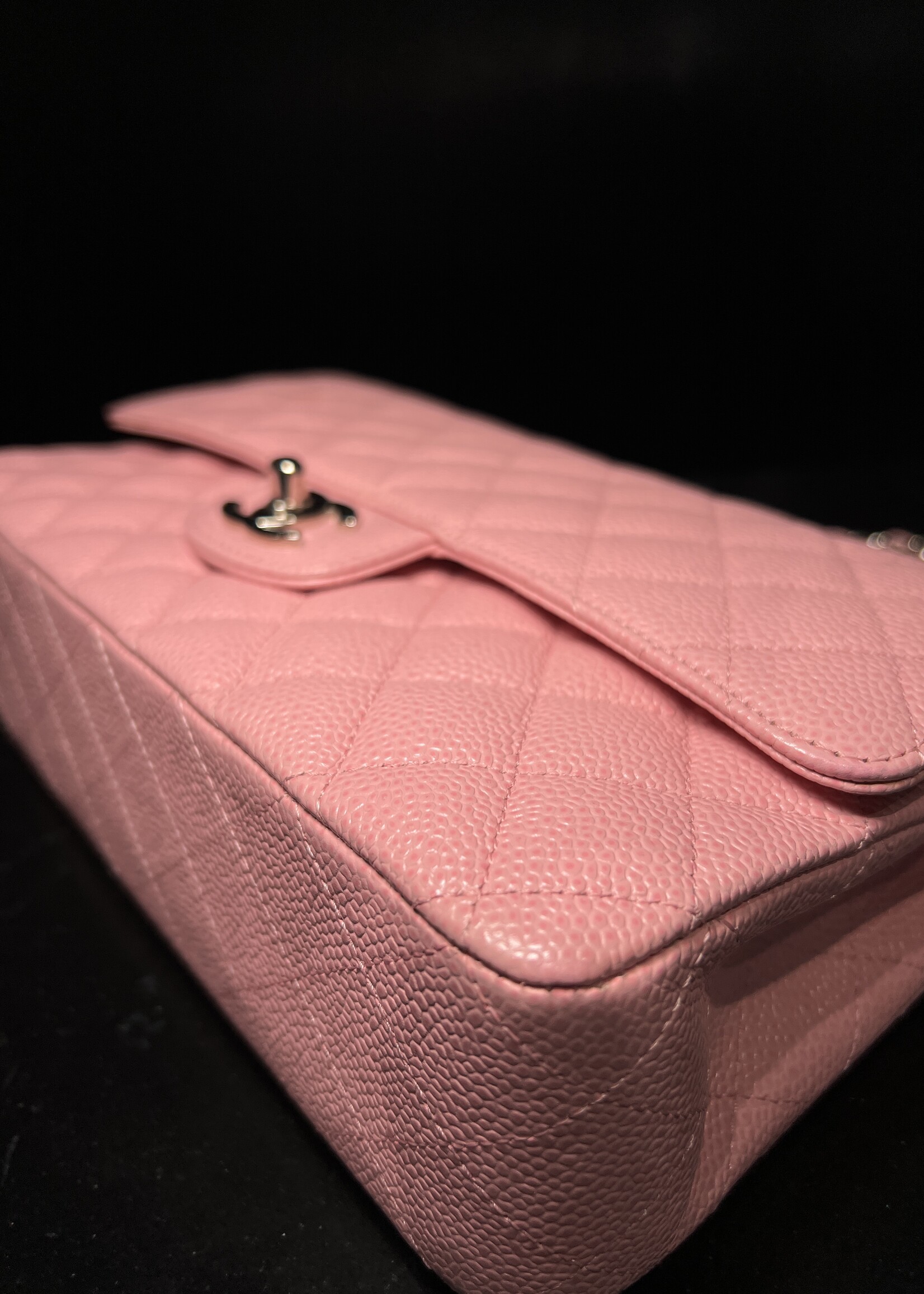 Chanel Chanel Caviar Medium Flap Sakura