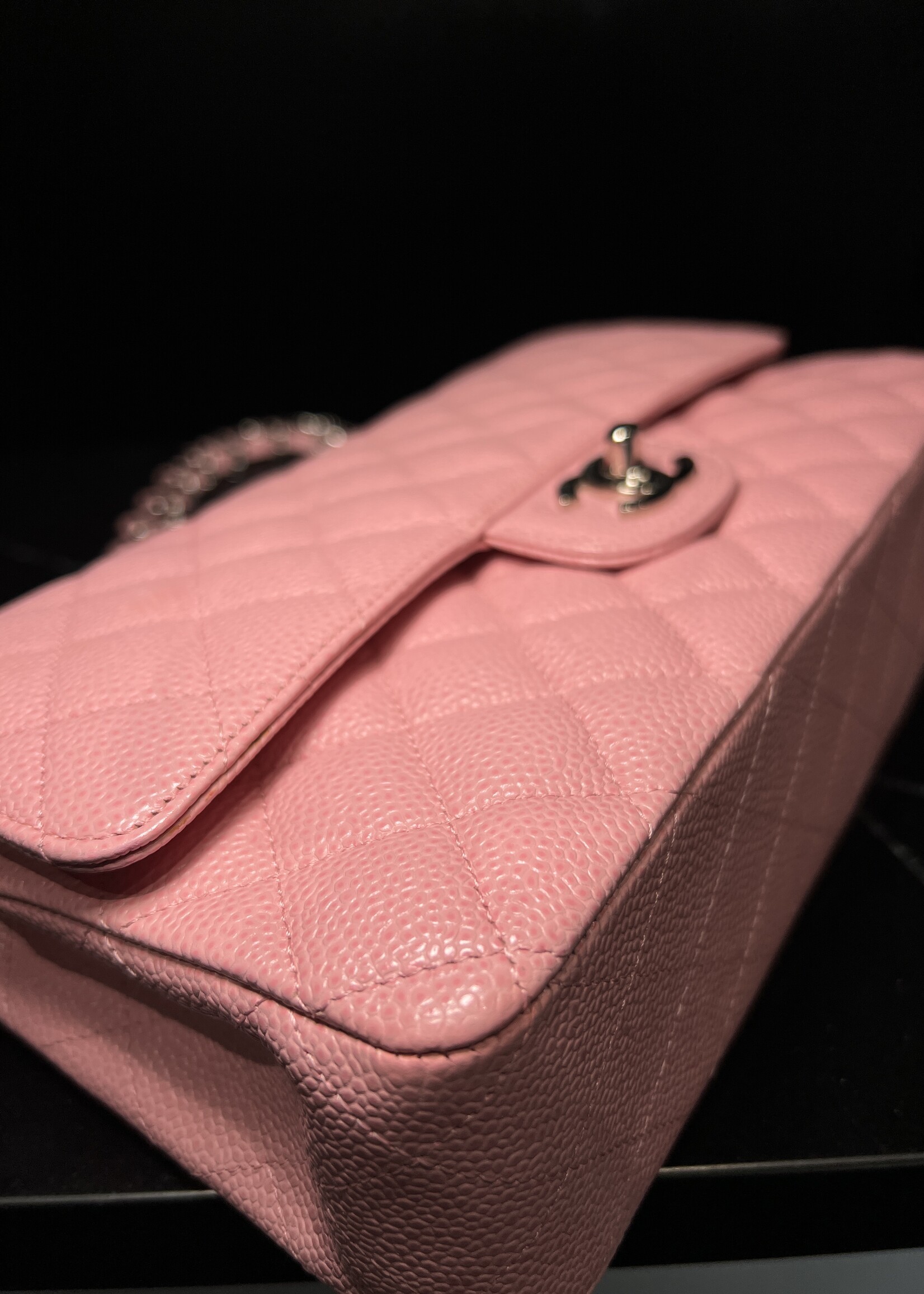 Chanel Chanel Caviar Medium Flap Sakura