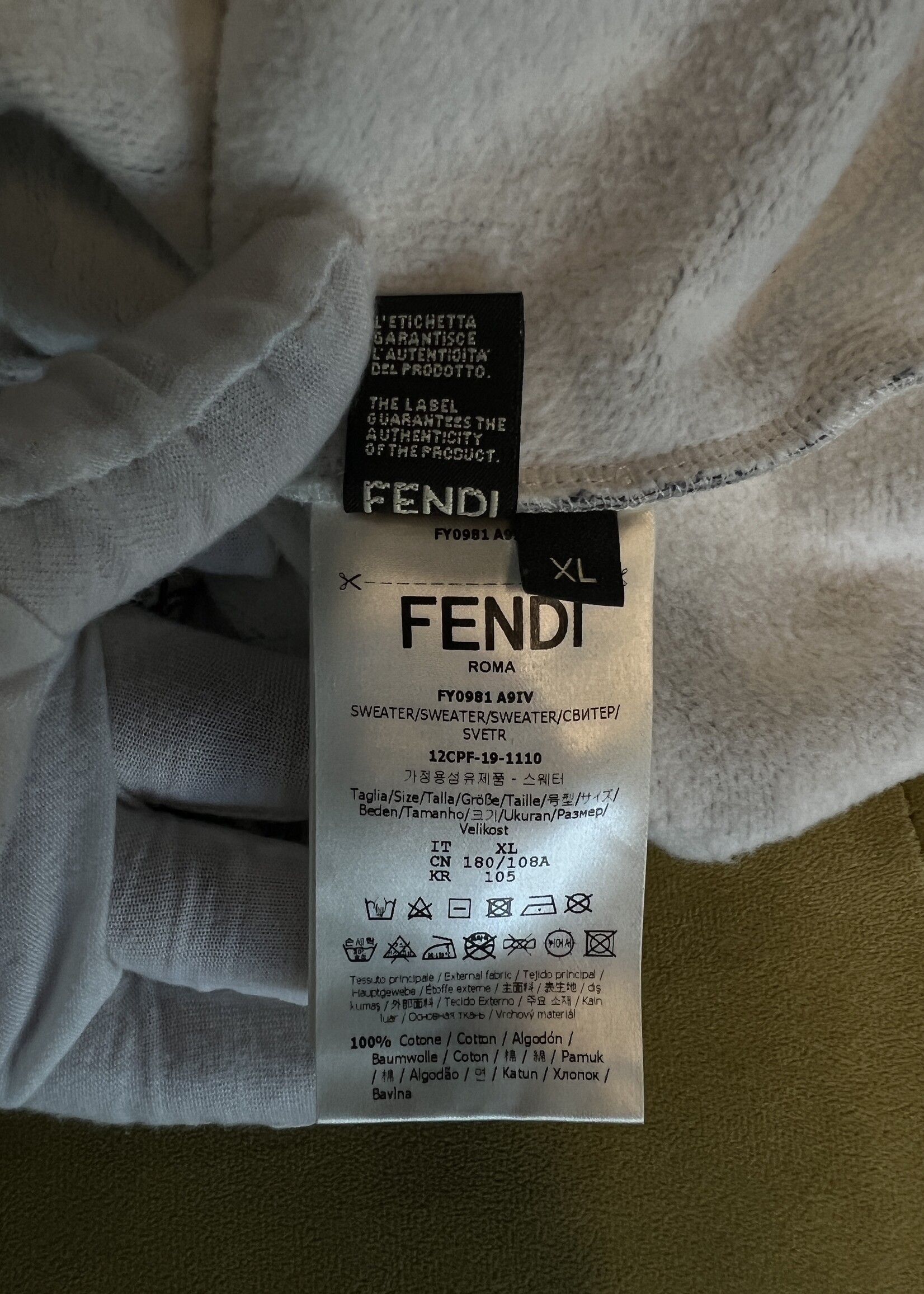 Fendi SOLD- Fendi  Kollage Hoodie