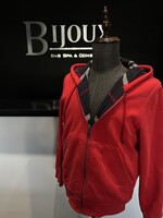 Burberry SOLD- Burberry Red Zip Hoodie