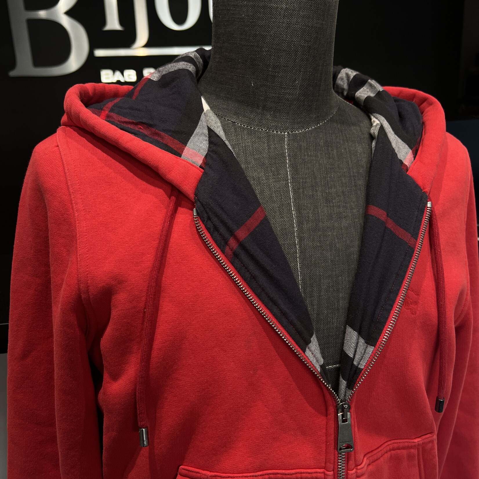 Burberry Burberry Red Zip Hoodie
