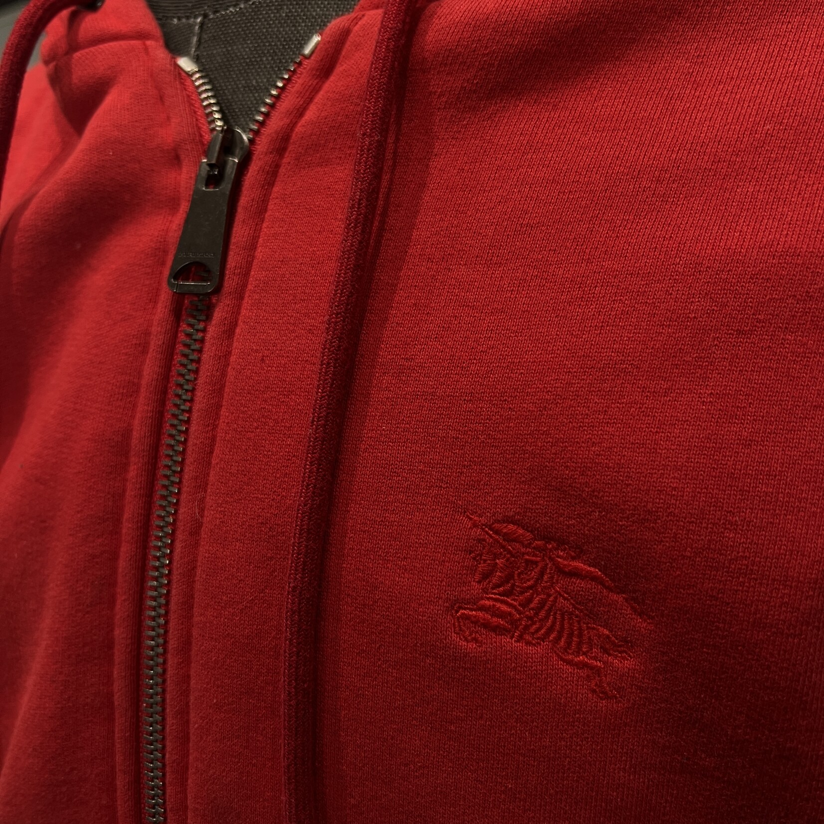 Burberry Burberry Red Zip Hoodie