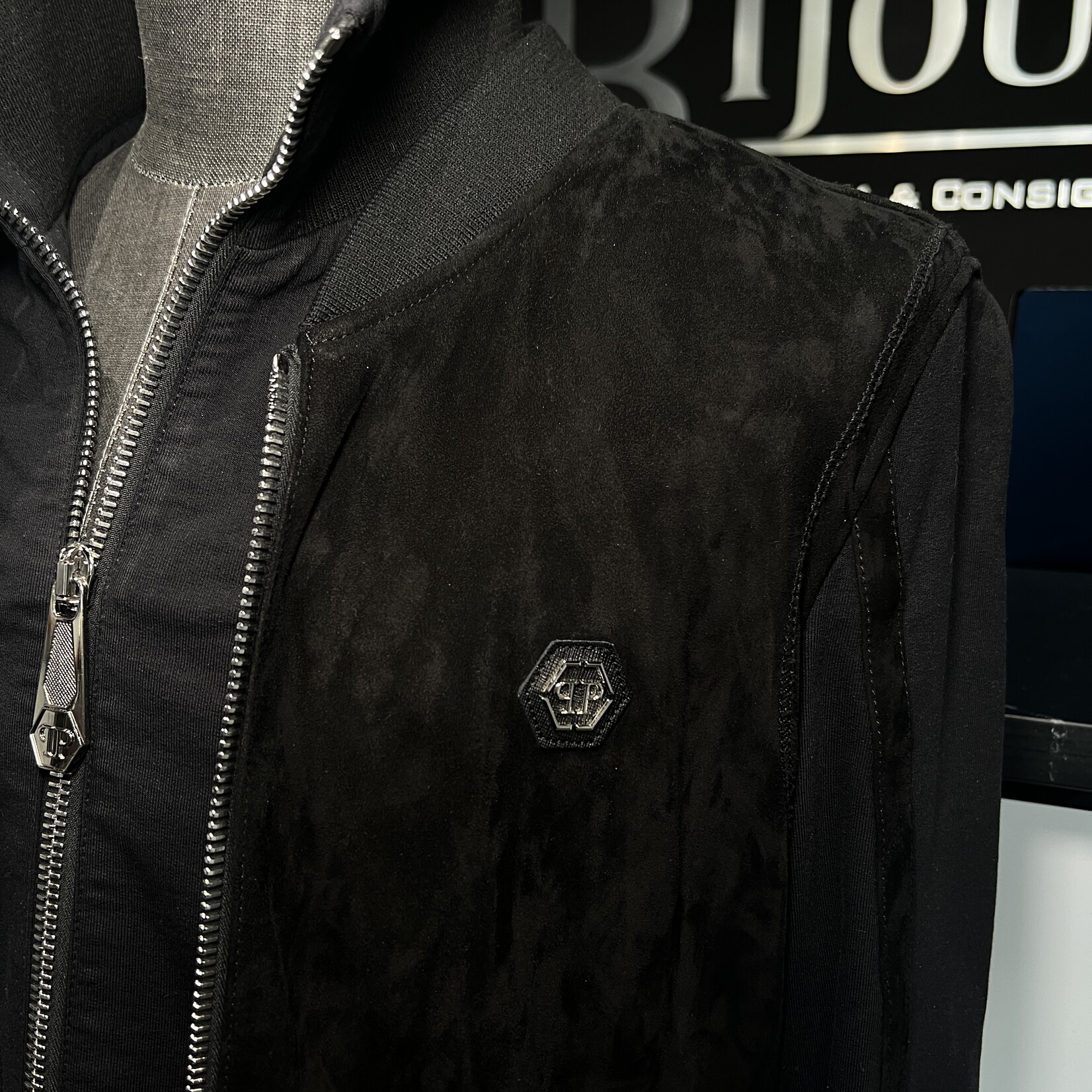 Philipp Pliein Logo Patches Bomber Jacket