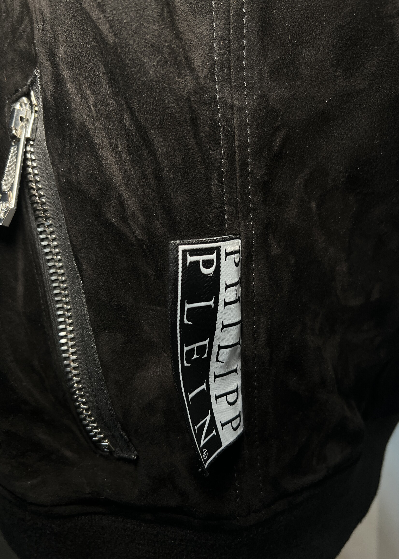 SOLD- Philipp Pliein Logo Patches Bomber Jacket