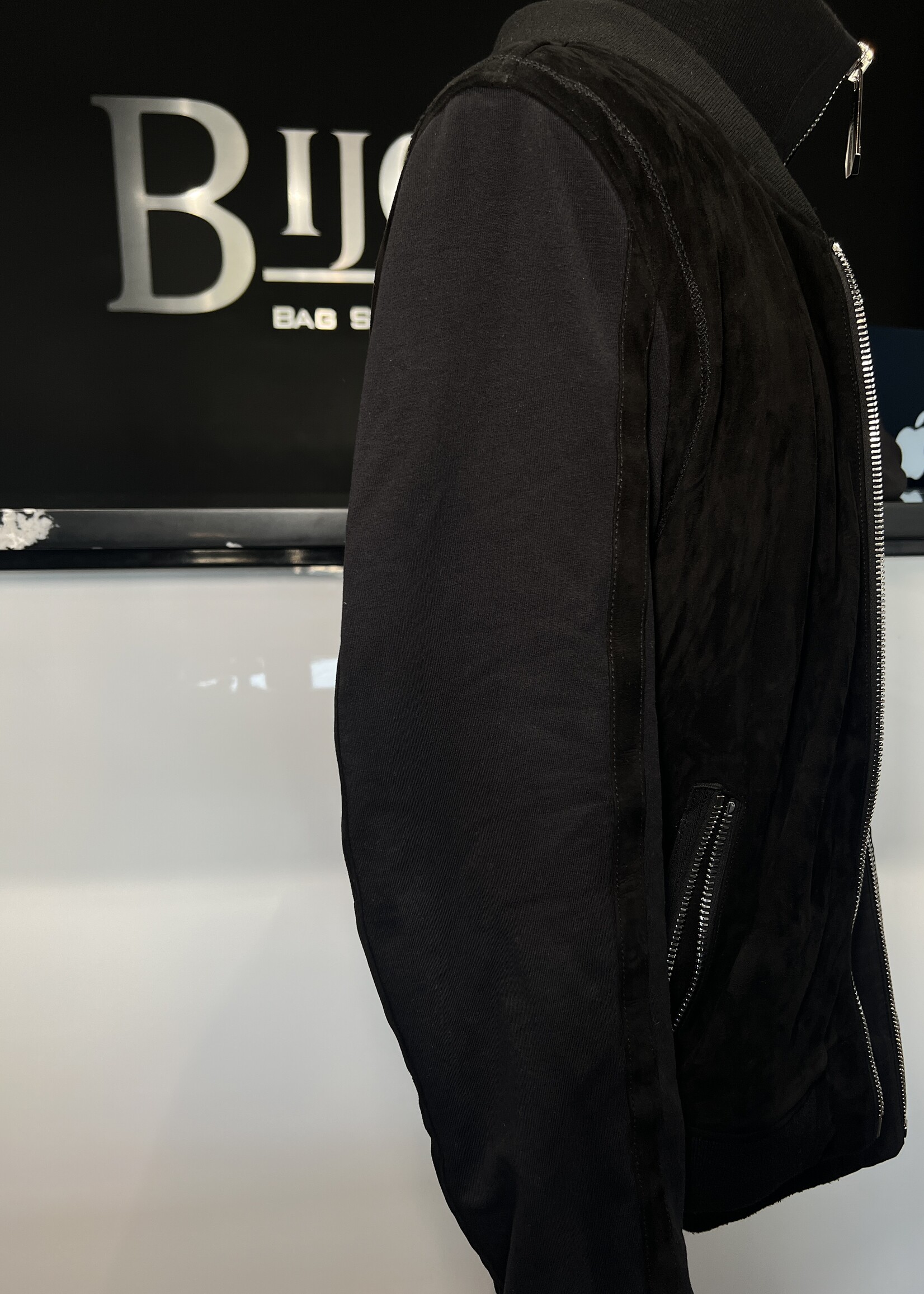 SOLD- Philipp Pliein Logo Patches Bomber Jacket