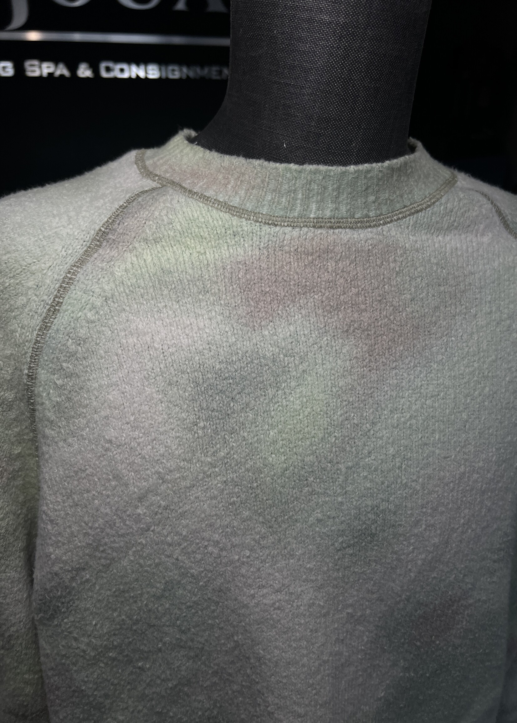 SOLD- Kenzo Green Cloud Camo Jumper