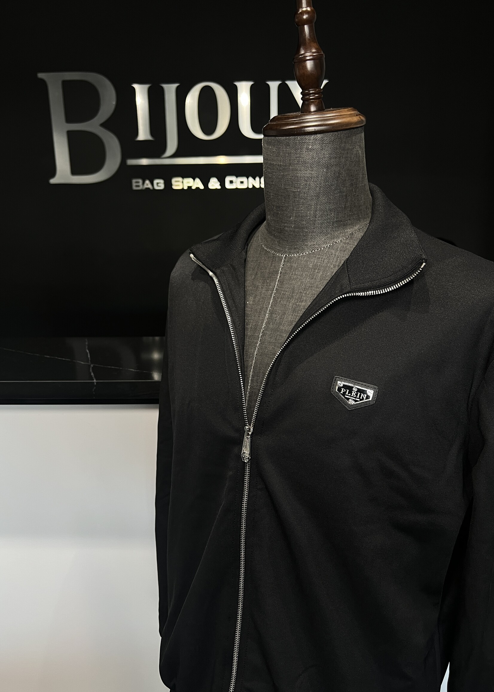 SOLD- Philipp Pliein Logo Patch Zipped