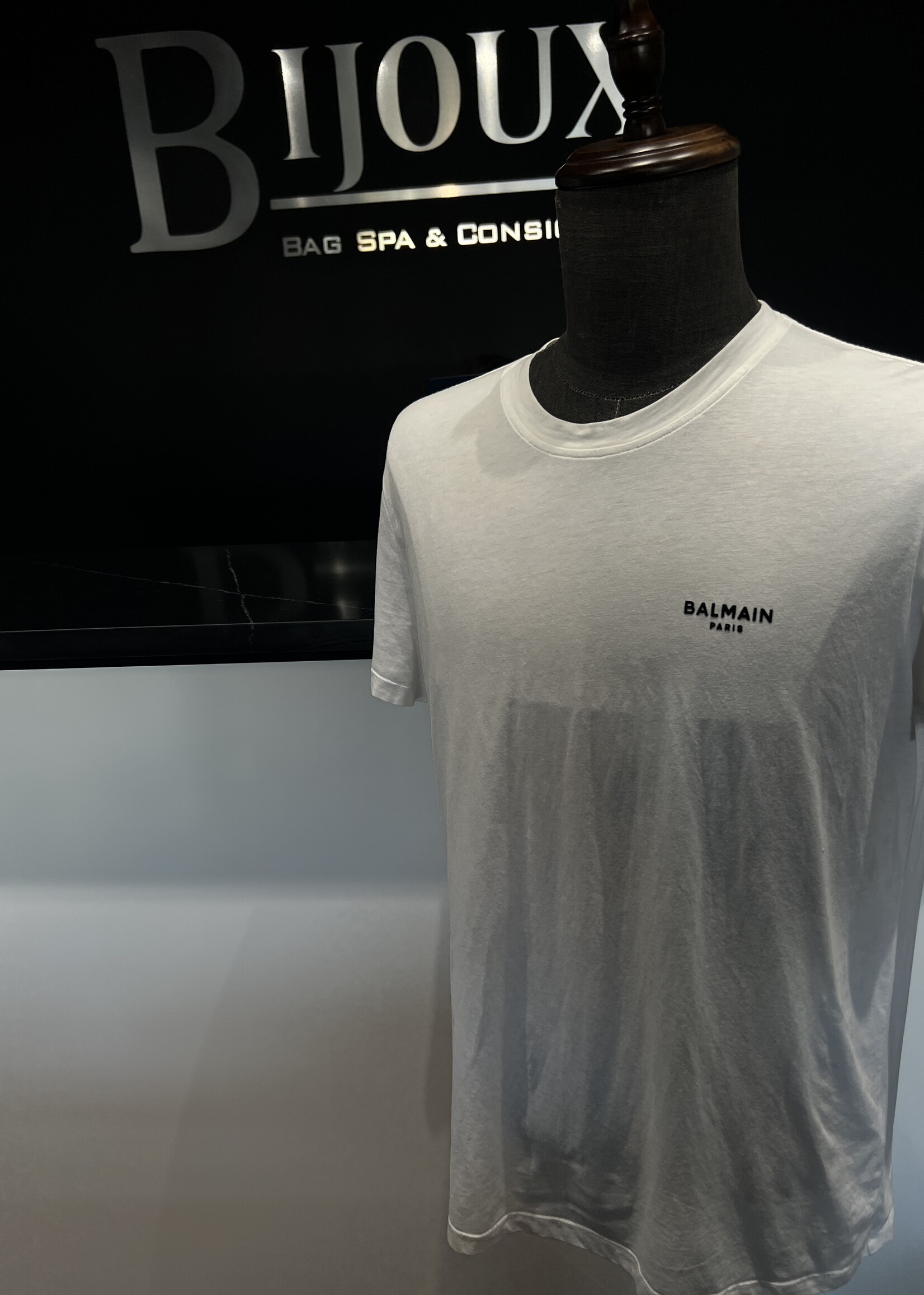 SOLD- Balmain White T-shirt