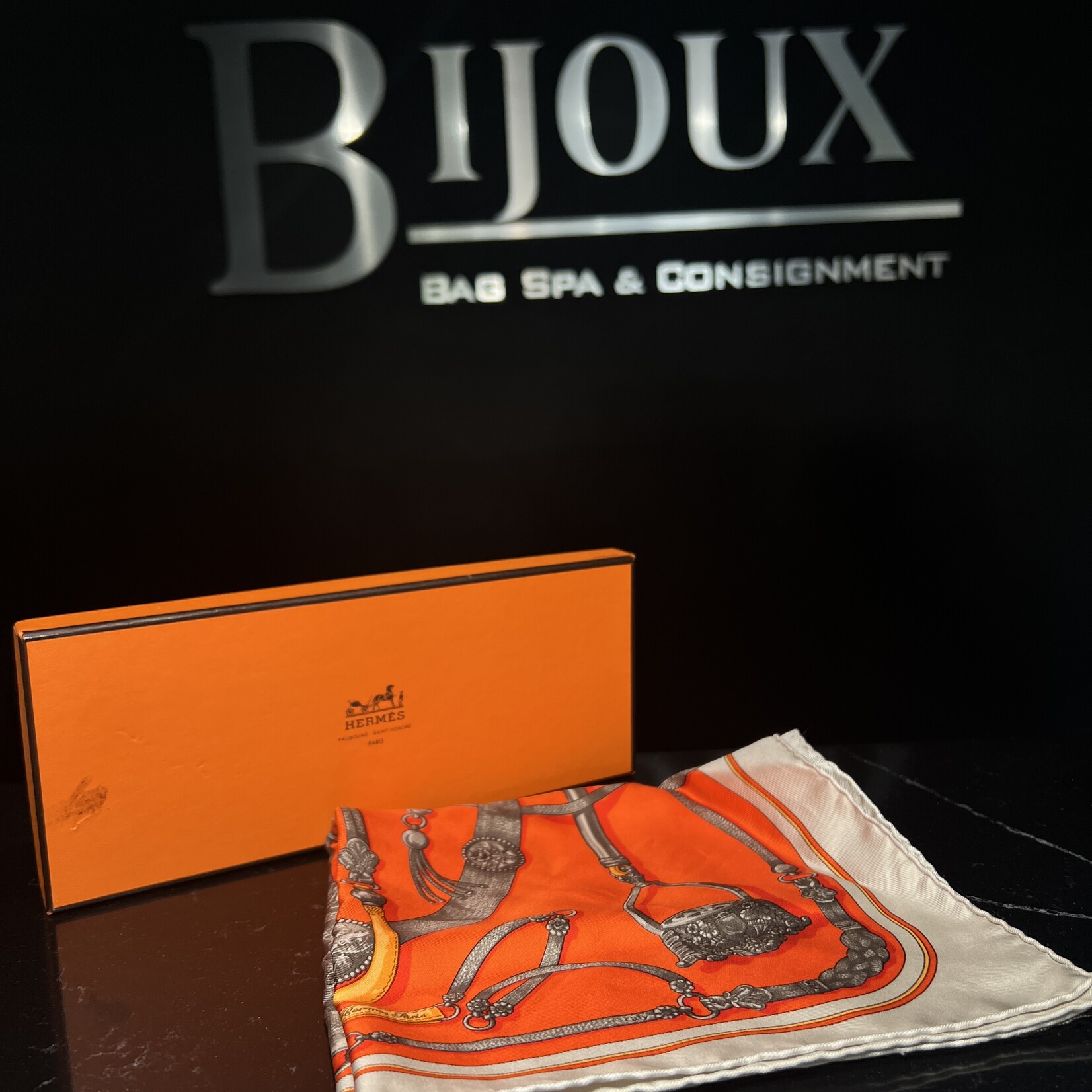 Hermes SOLD - Hermes Orange Scarf