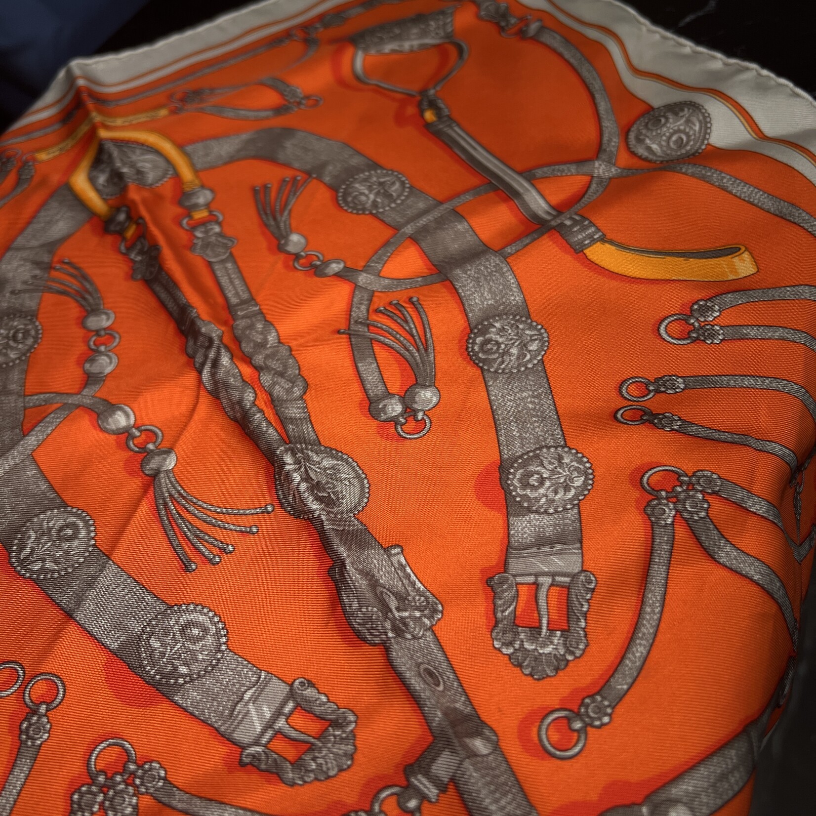 Hermes SOLD - Hermes Orange Scarf