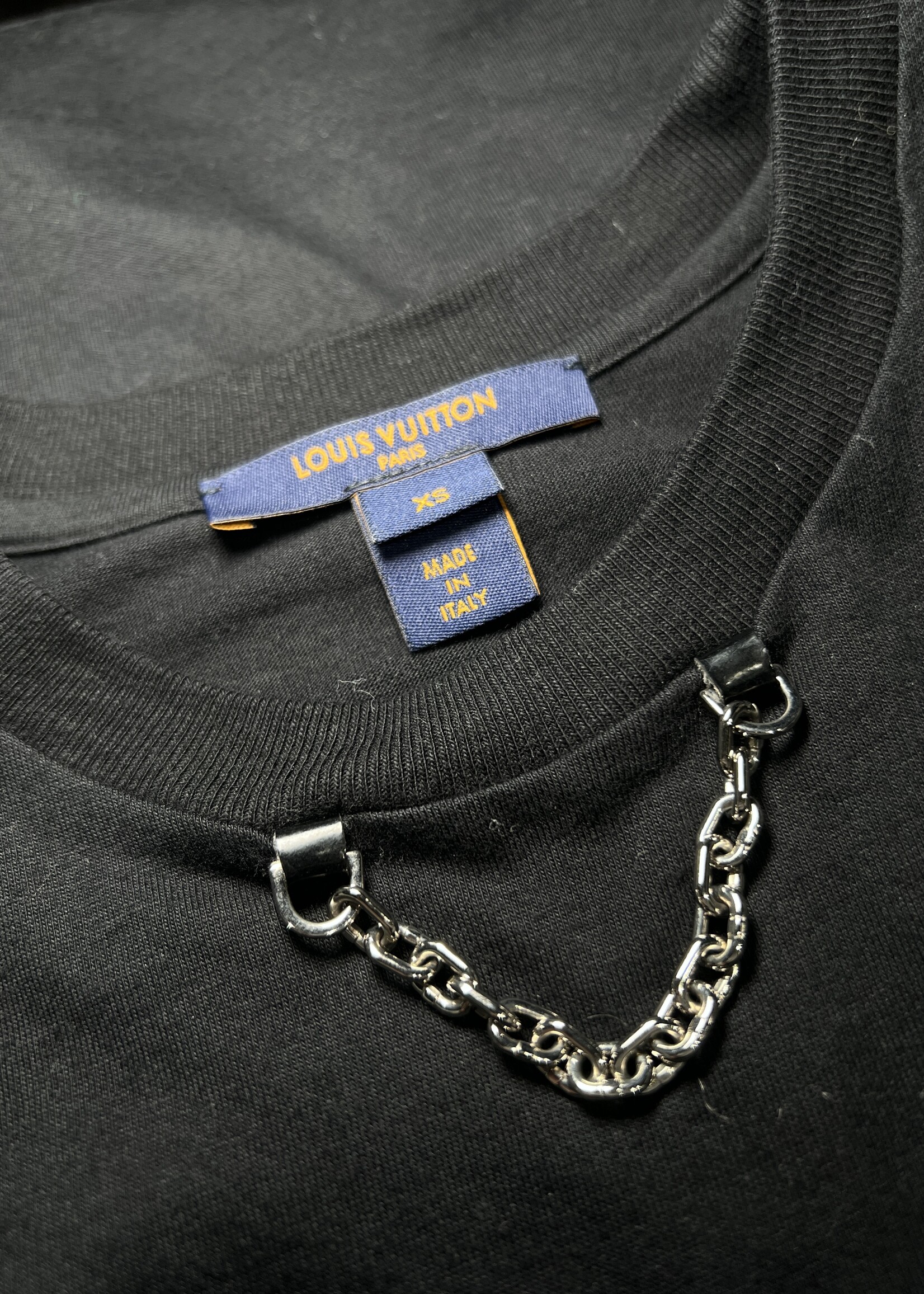Louis Vuitton Louis Vuitton Print T-Shirt Chain Neck- XS