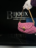 Louis Vuitton SOLD - Louis Vuitton Pink Denim Mini Pleaty