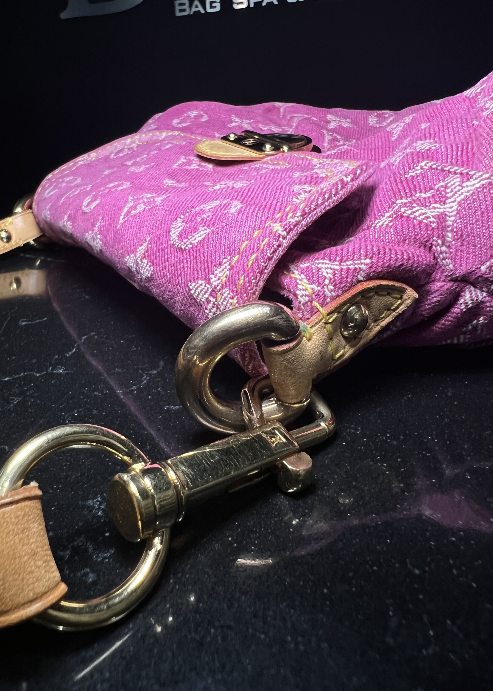 Louis Vuitton SOLD - Louis Vuitton Pink Denim Mini Pleaty