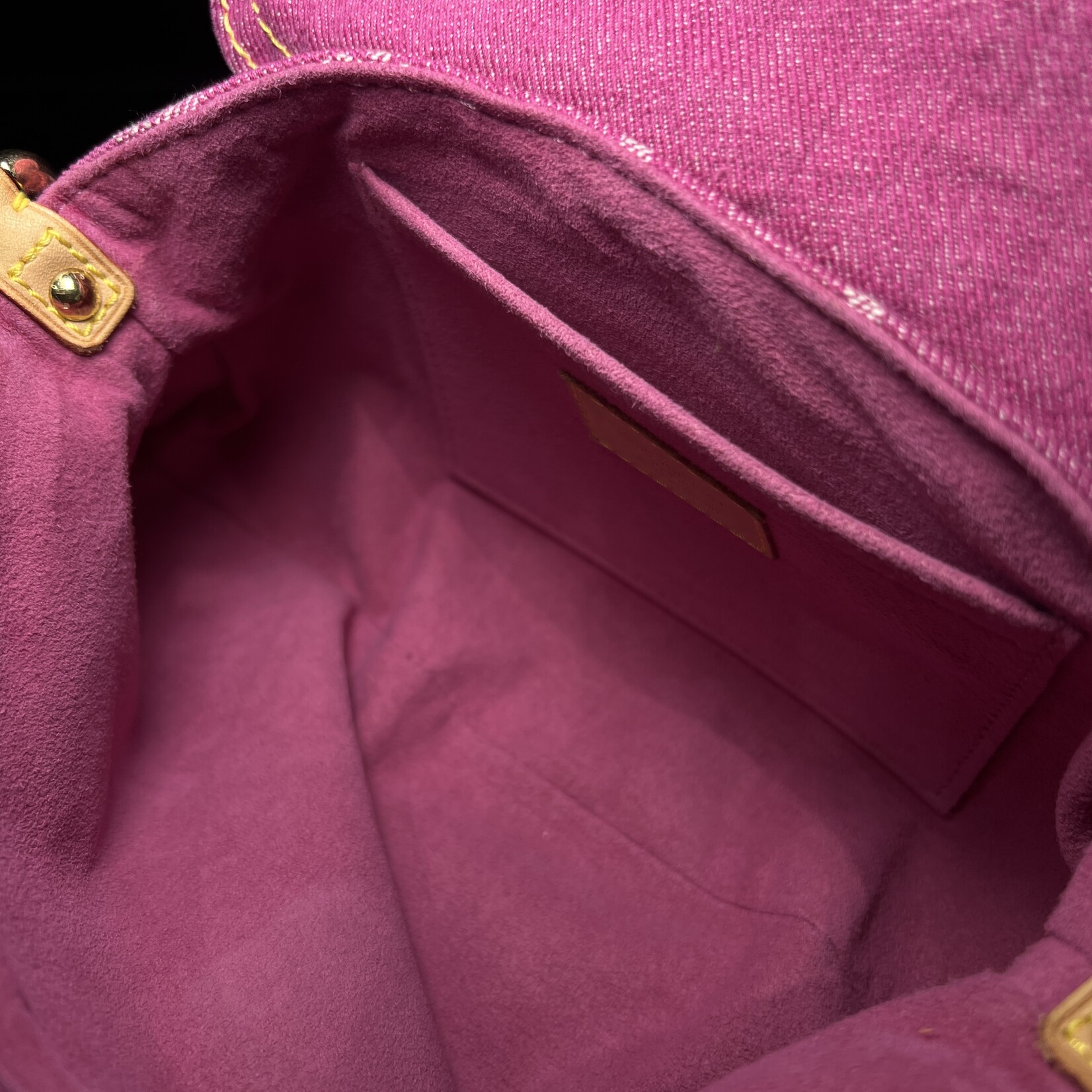 Louis Vuitton SOLD - Louis Vuitton Pink Denim Mini Pleaty