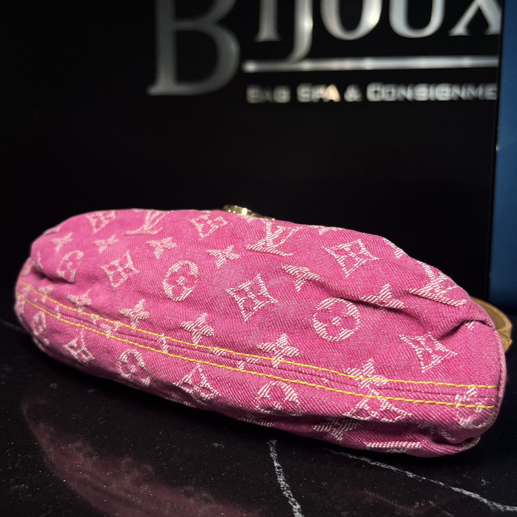 Louis Vuitton SOLD - Louis Vuitton Pink Denim Mini Pleaty