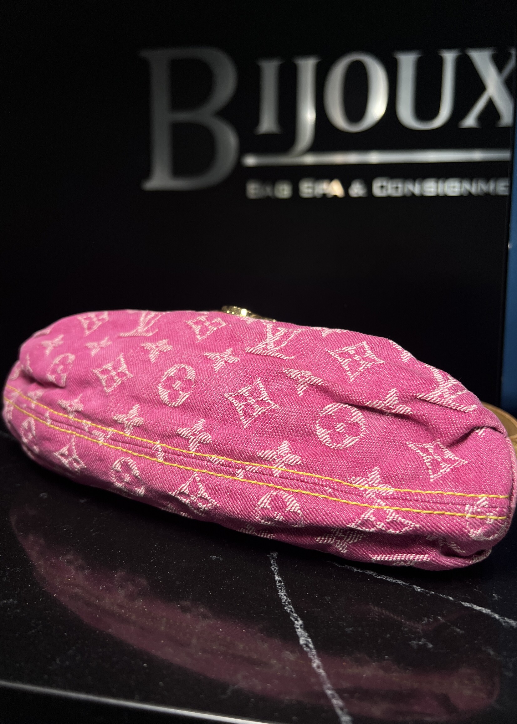 Louis Vuitton SOLD - Louis Vuitton Pink Denim Mini Pleaty