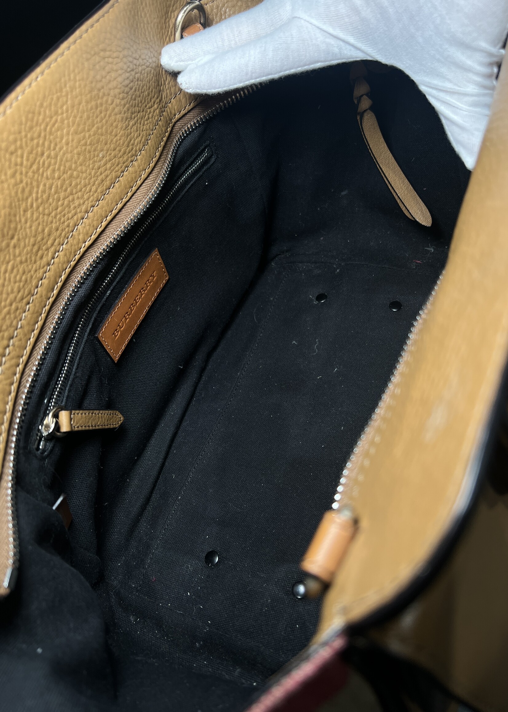 Burberry SOLD - Burberry Mega Check Harcourt Satchel