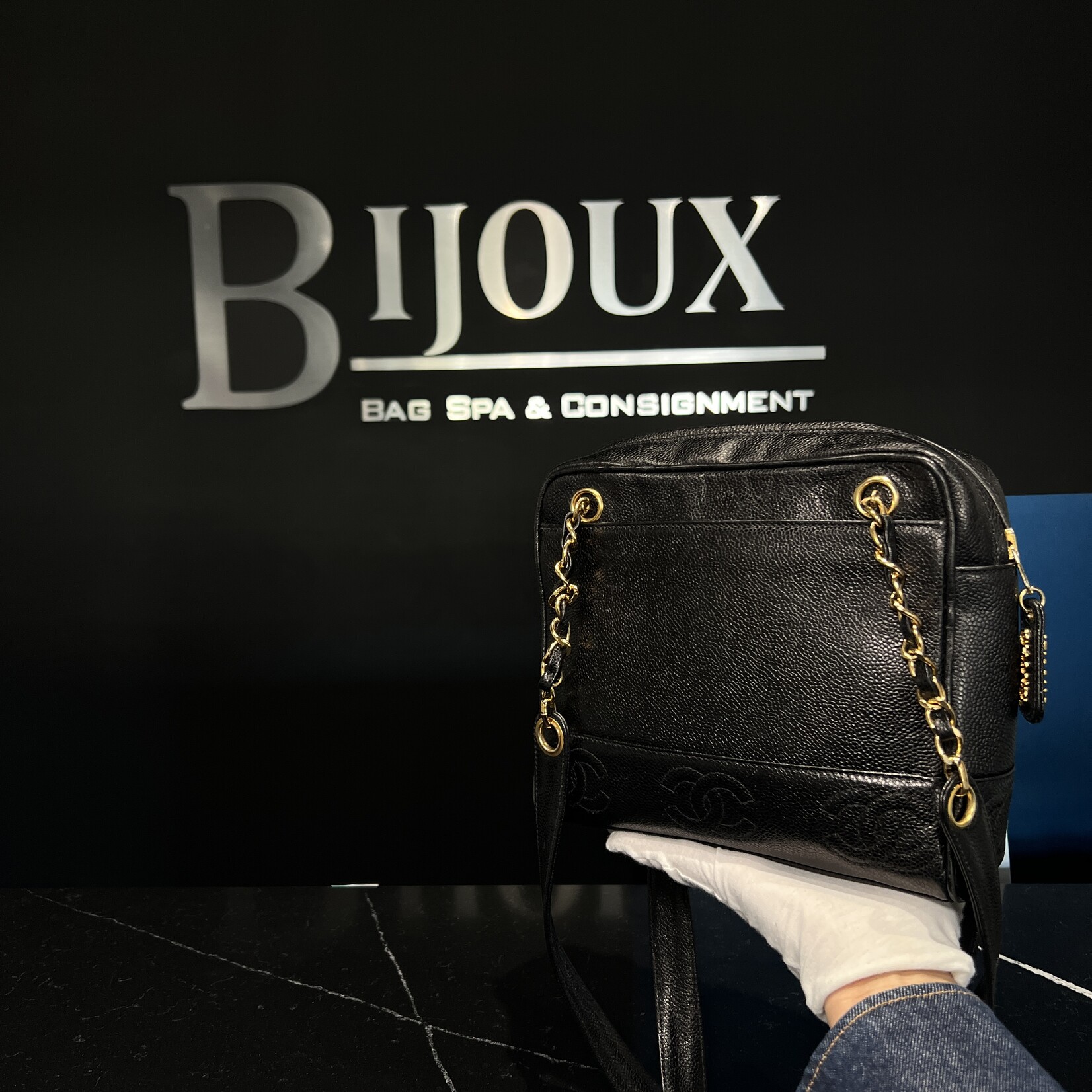 Chanel SOLD - Chanel 3 CC Caviar Shoulder Bag