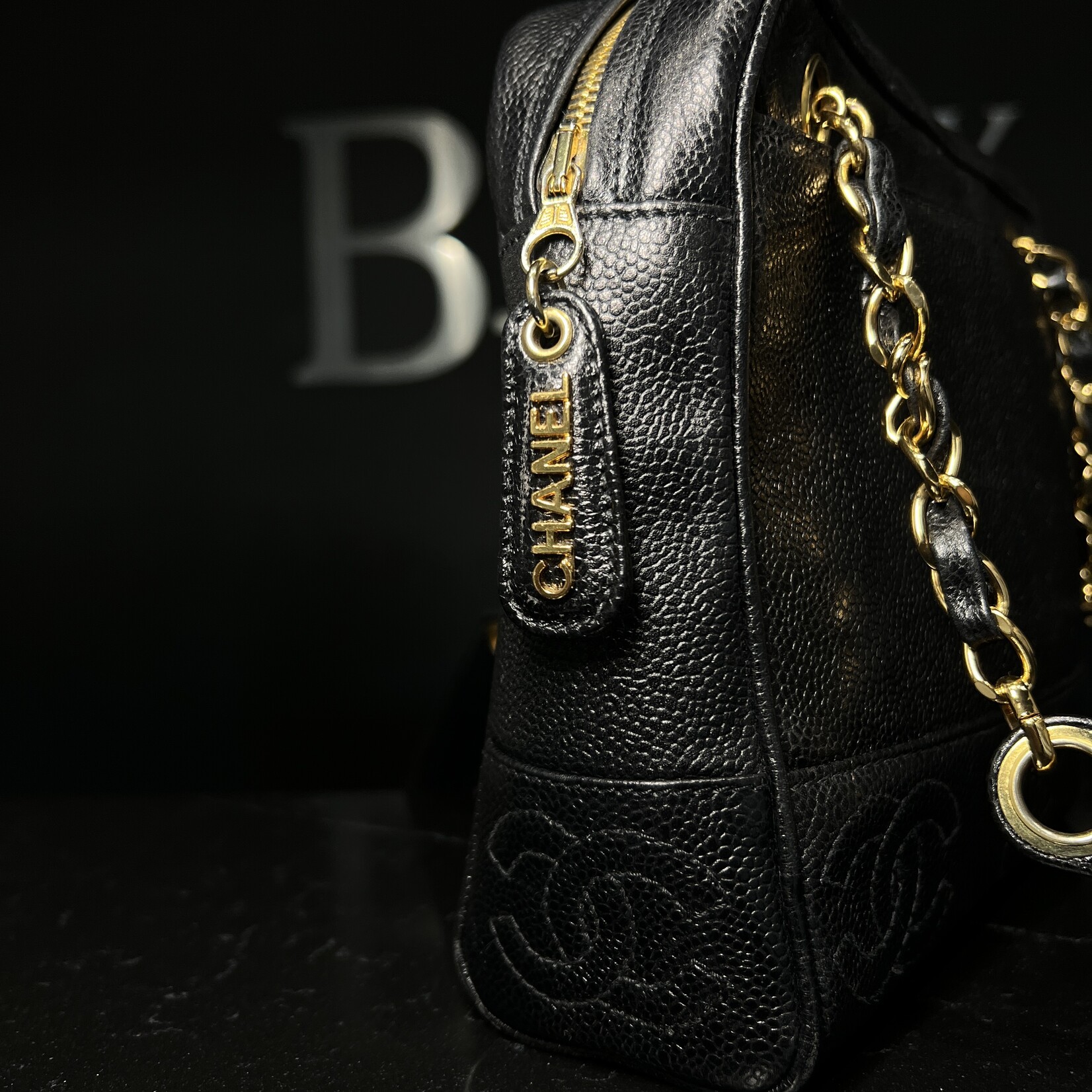 Chanel SOLD - Chanel 3 CC Caviar Shoulder Bag