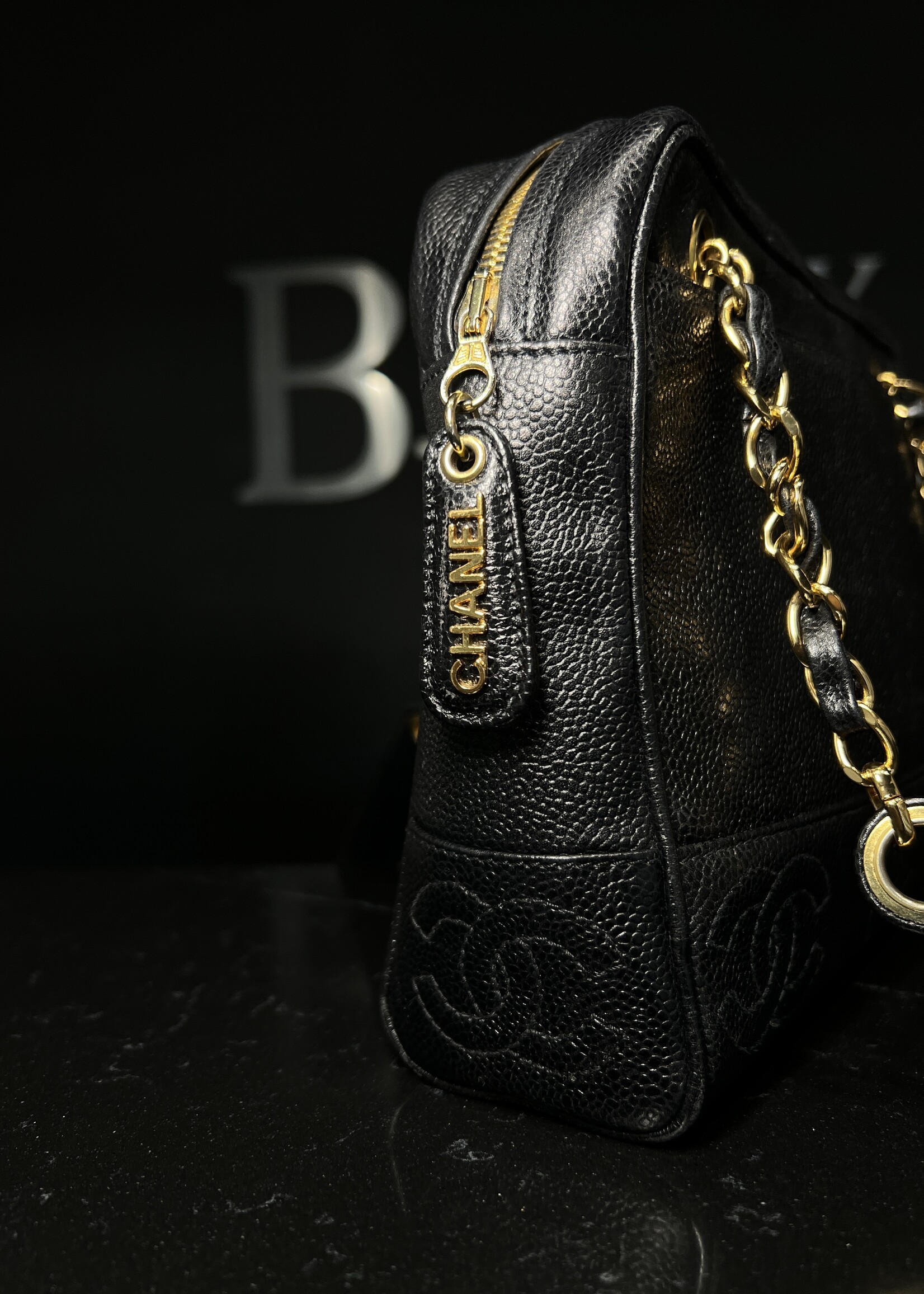 Chanel SOLD - Chanel 3 CC Caviar Shoulder Bag