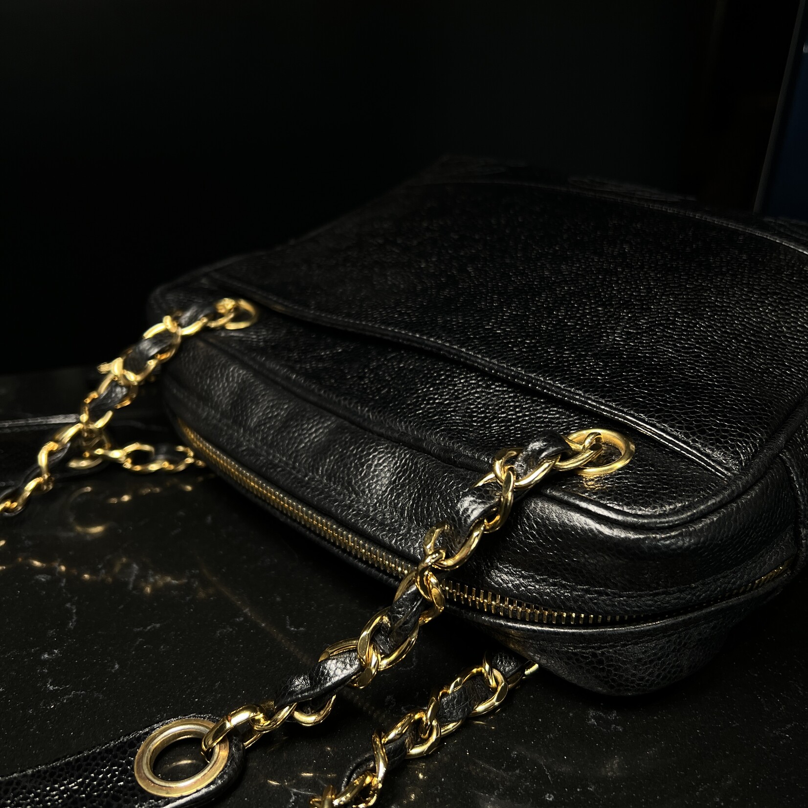 Chanel SOLD - Chanel 3 CC Caviar Shoulder Bag