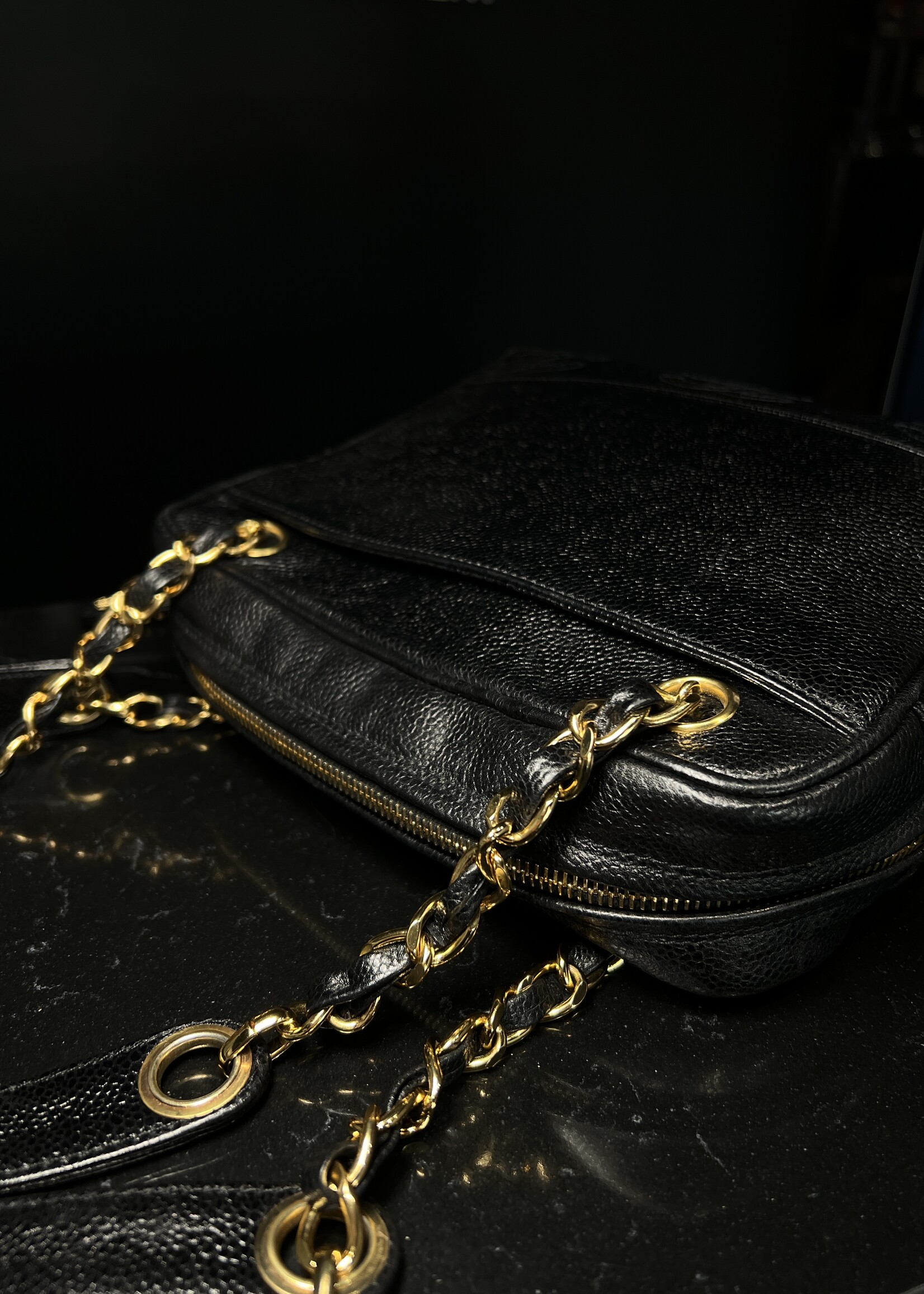 Chanel SOLD - Chanel 3 CC Caviar Shoulder Bag