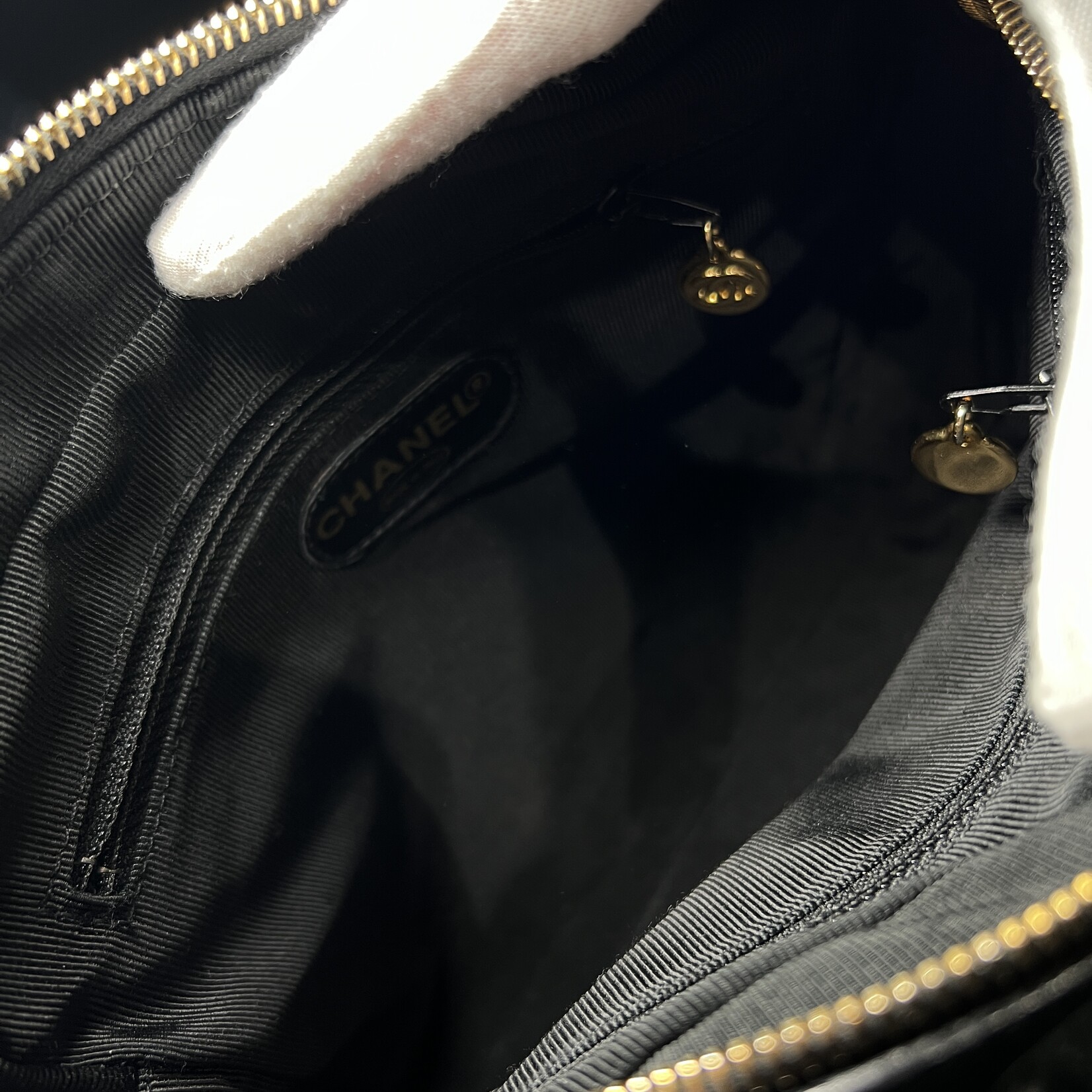 Chanel SOLD - Chanel 3 CC Caviar Shoulder Bag