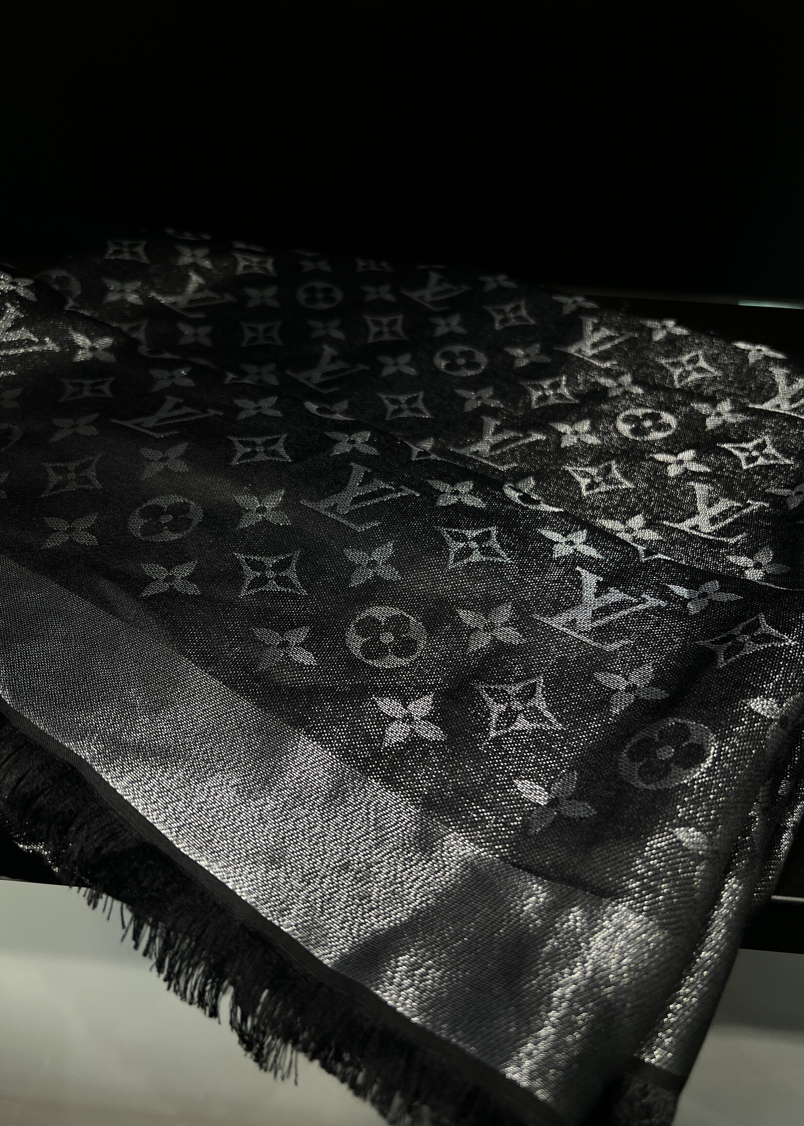 Louis Vuitton Louis Vuitton Monogram Metallic Shawl