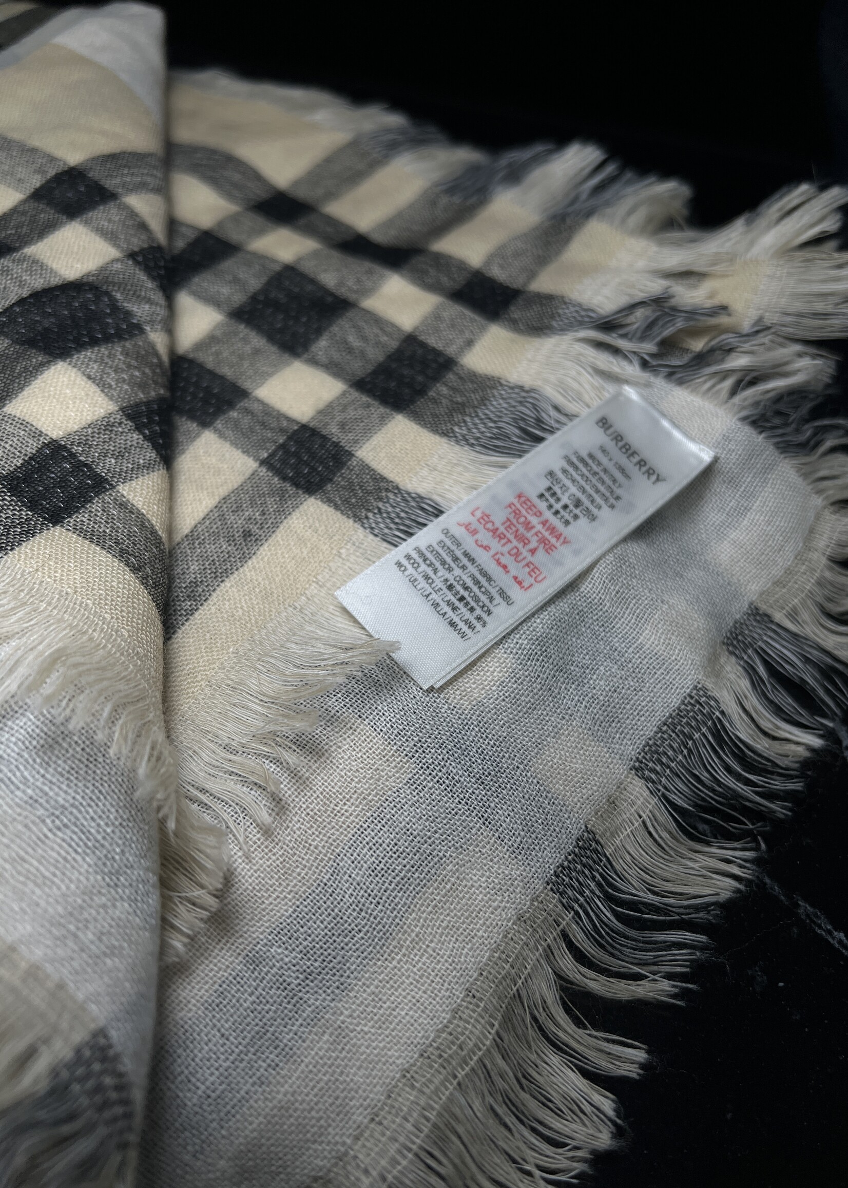 Burberry Burberry EKD Wool Blend Scarf