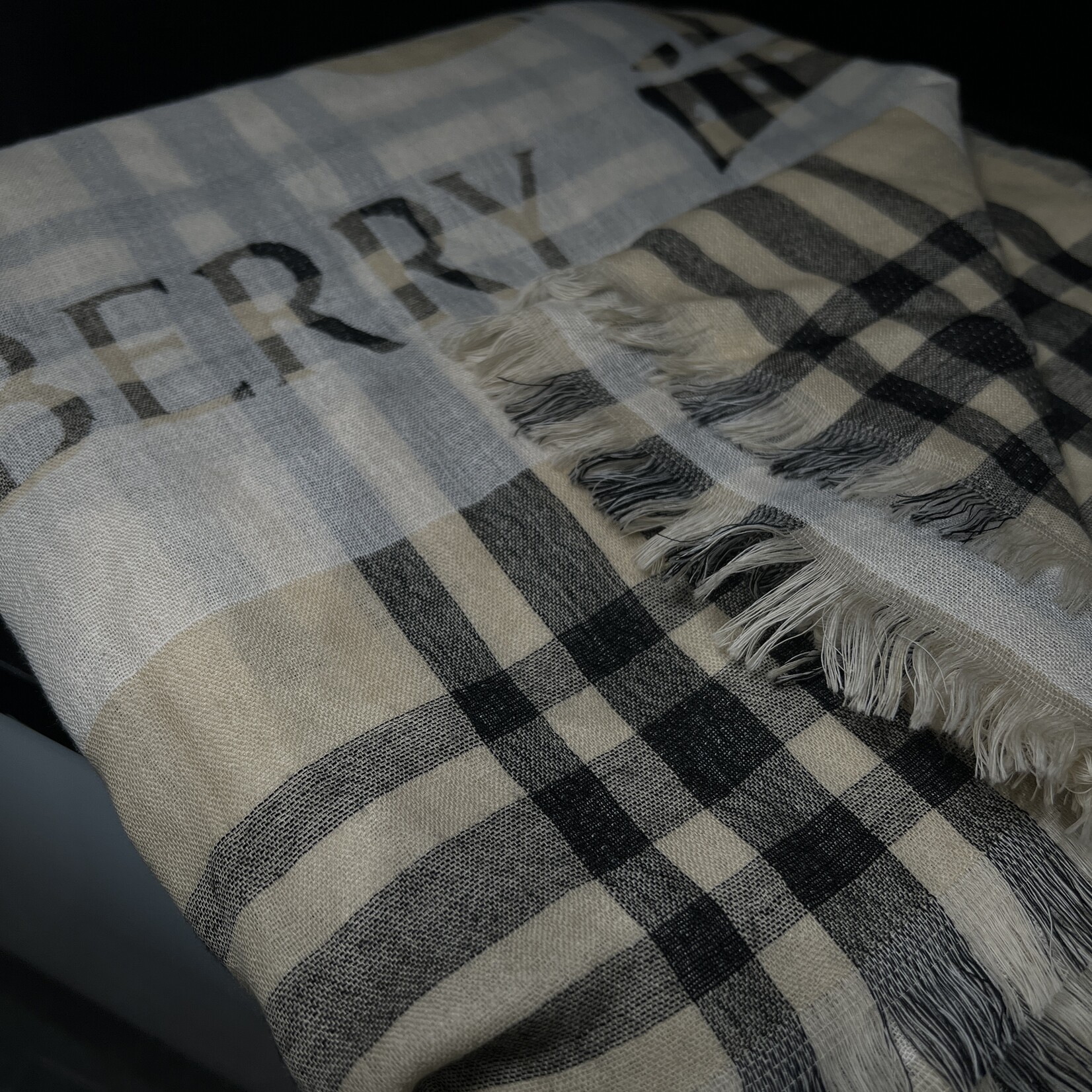 Burberry Burberry EKD Wool Blend Scarf