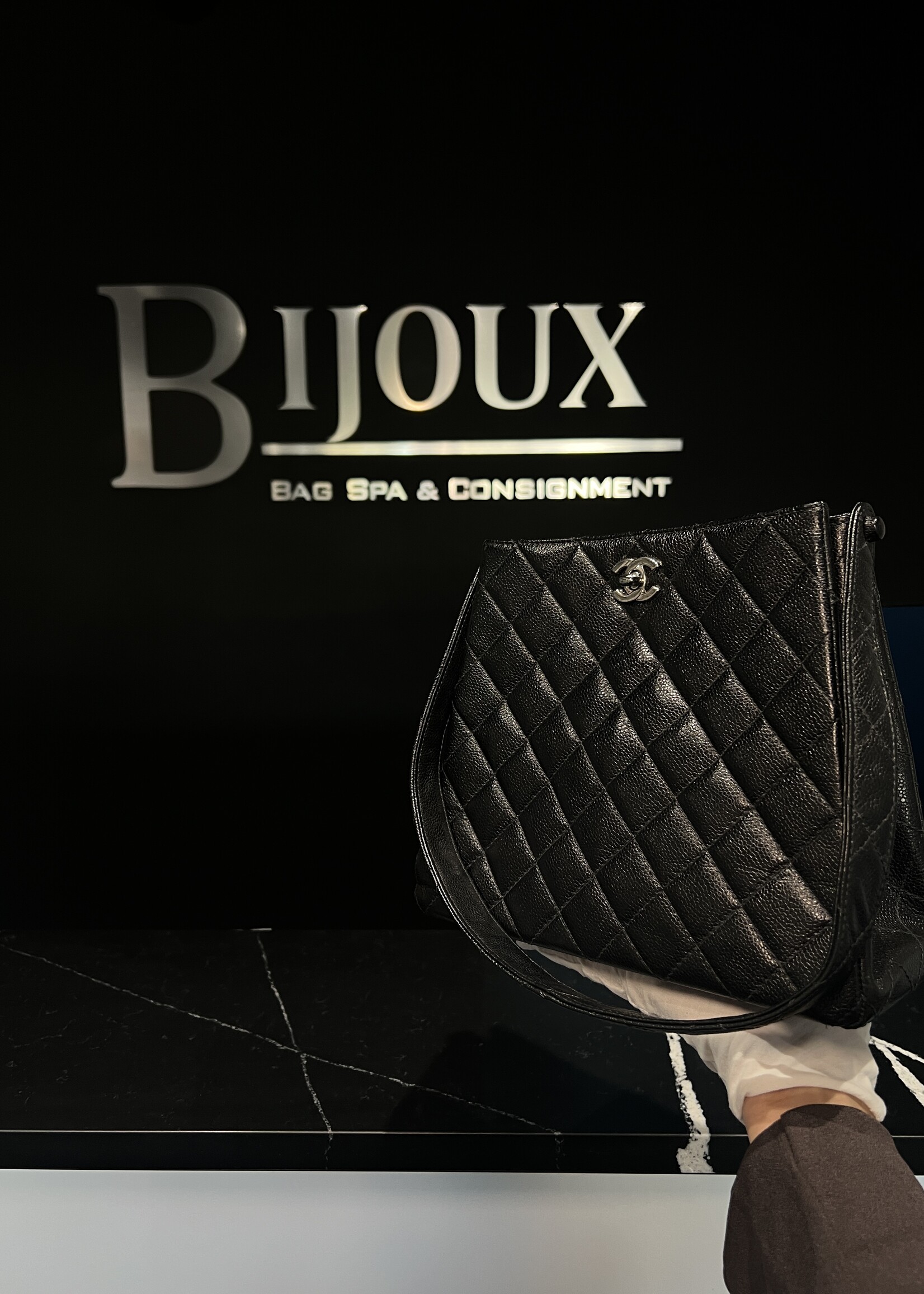 Chanel Chanel Double CC Caviar Shoulder