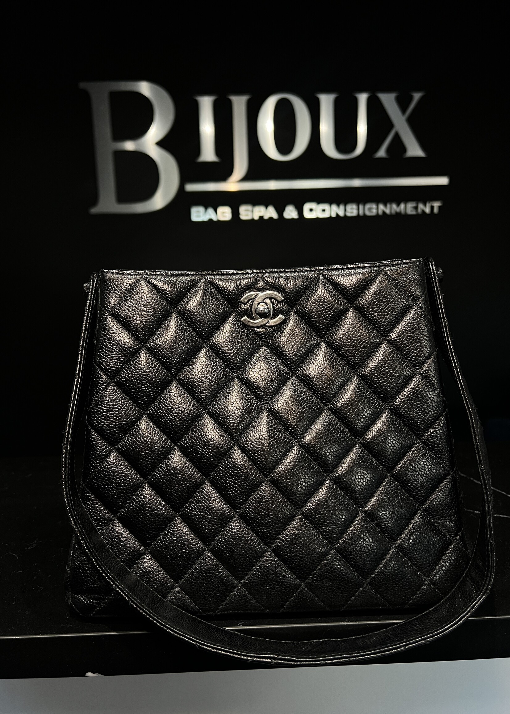 Chanel Chanel Double CC Caviar Shoulder