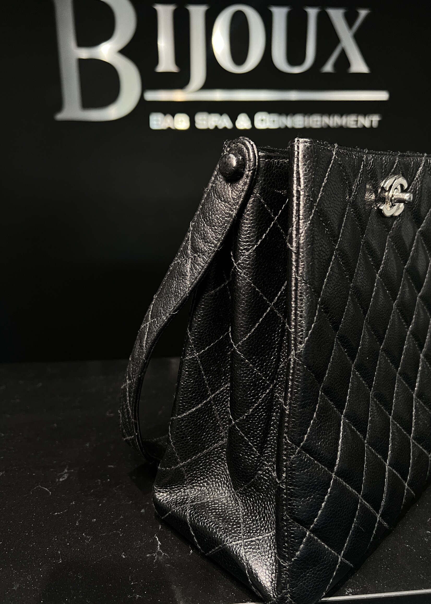 Chanel SOLD- Chanel Double CC Caviar Shoulder