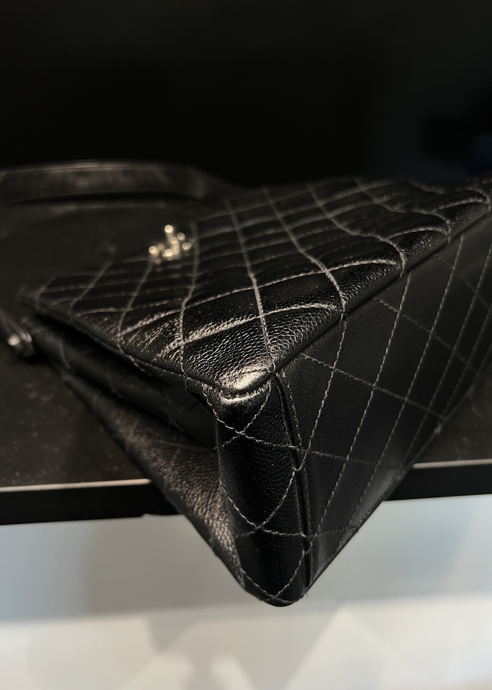 Chanel SOLD- Chanel Double CC Caviar Shoulder
