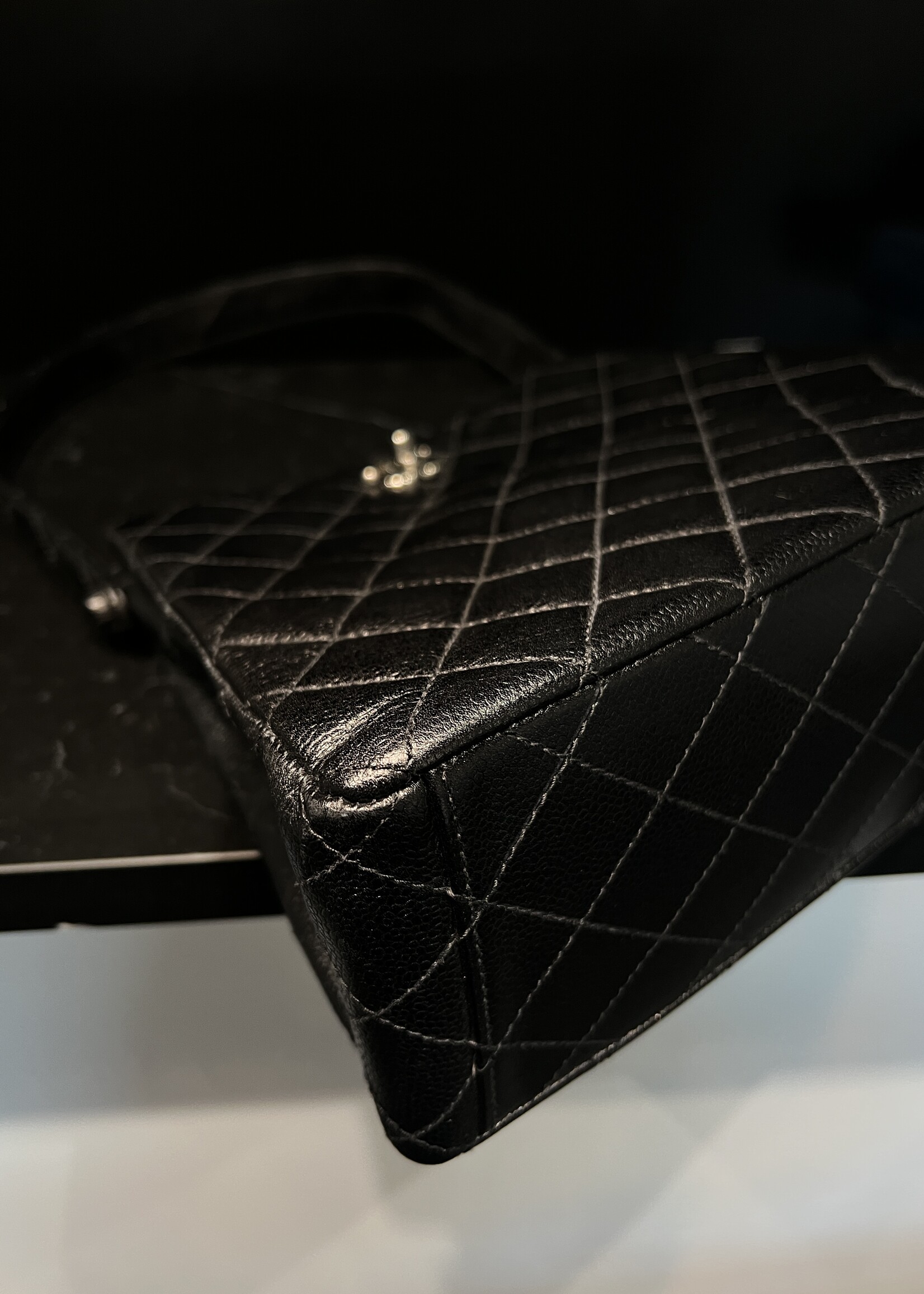 Chanel SOLD- Chanel Double CC Caviar Shoulder