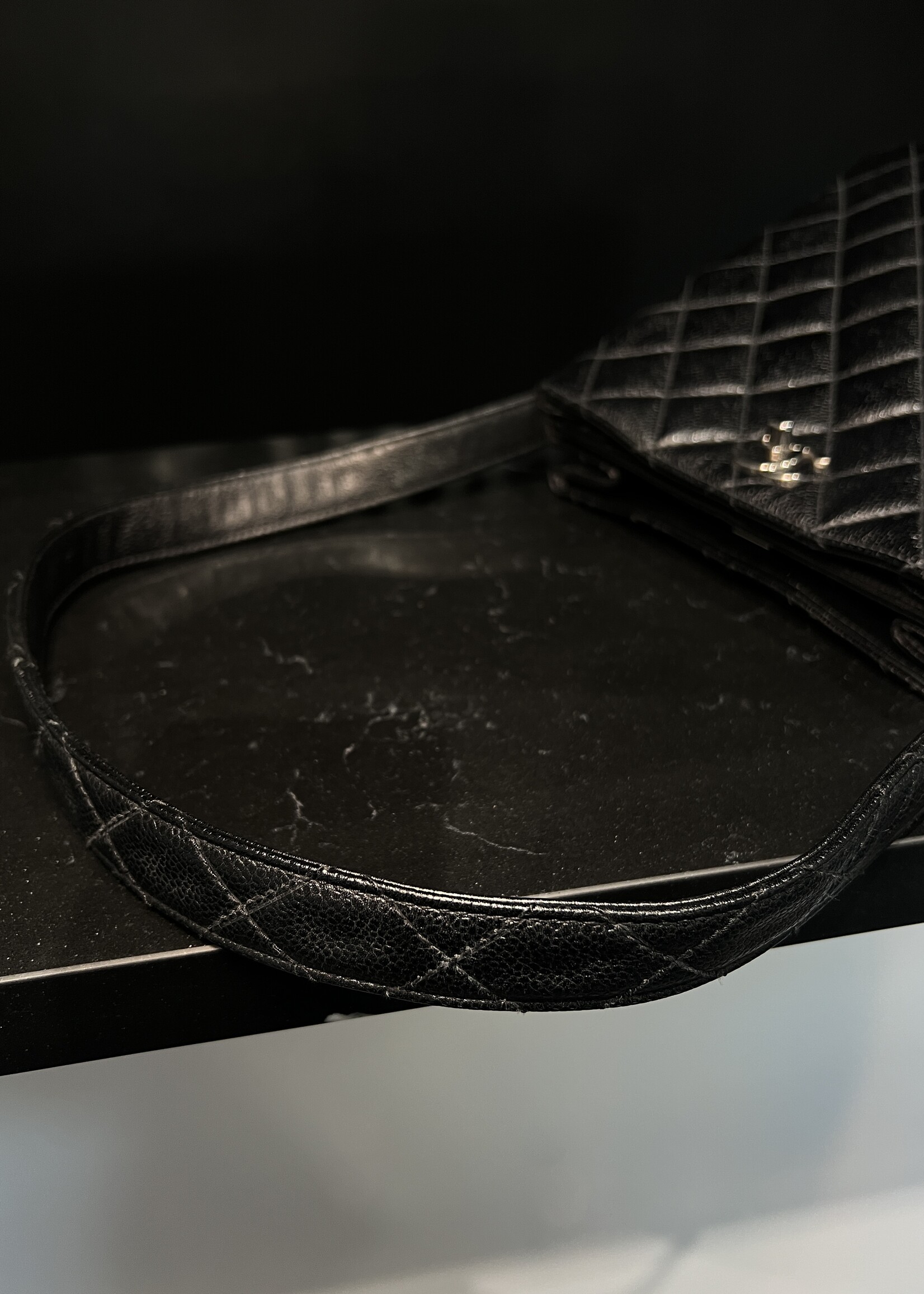 Chanel SOLD- Chanel Double CC Caviar Shoulder