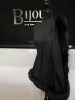 Louis Vuitton SOLD- Louis Vuitton Fur Trimmed Monogram Scarf