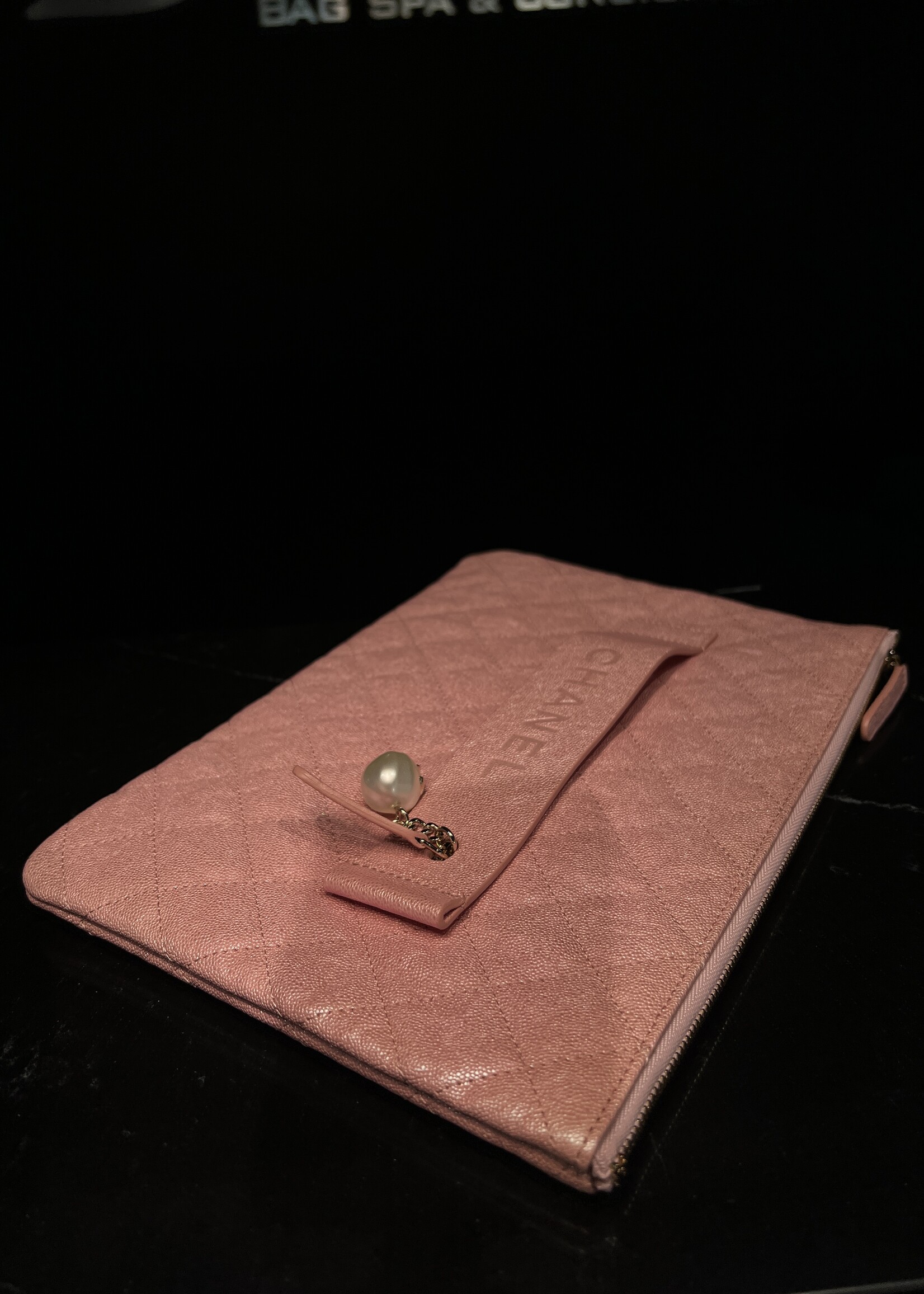 Chanel SOLD - Chanel Iridescent 19S Pearl Clutch