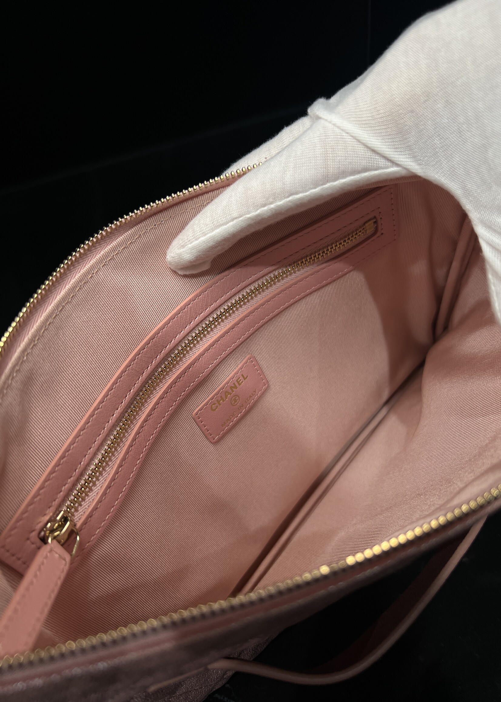 Chanel SOLD - Chanel Iridescent 19S Pearl Clutch