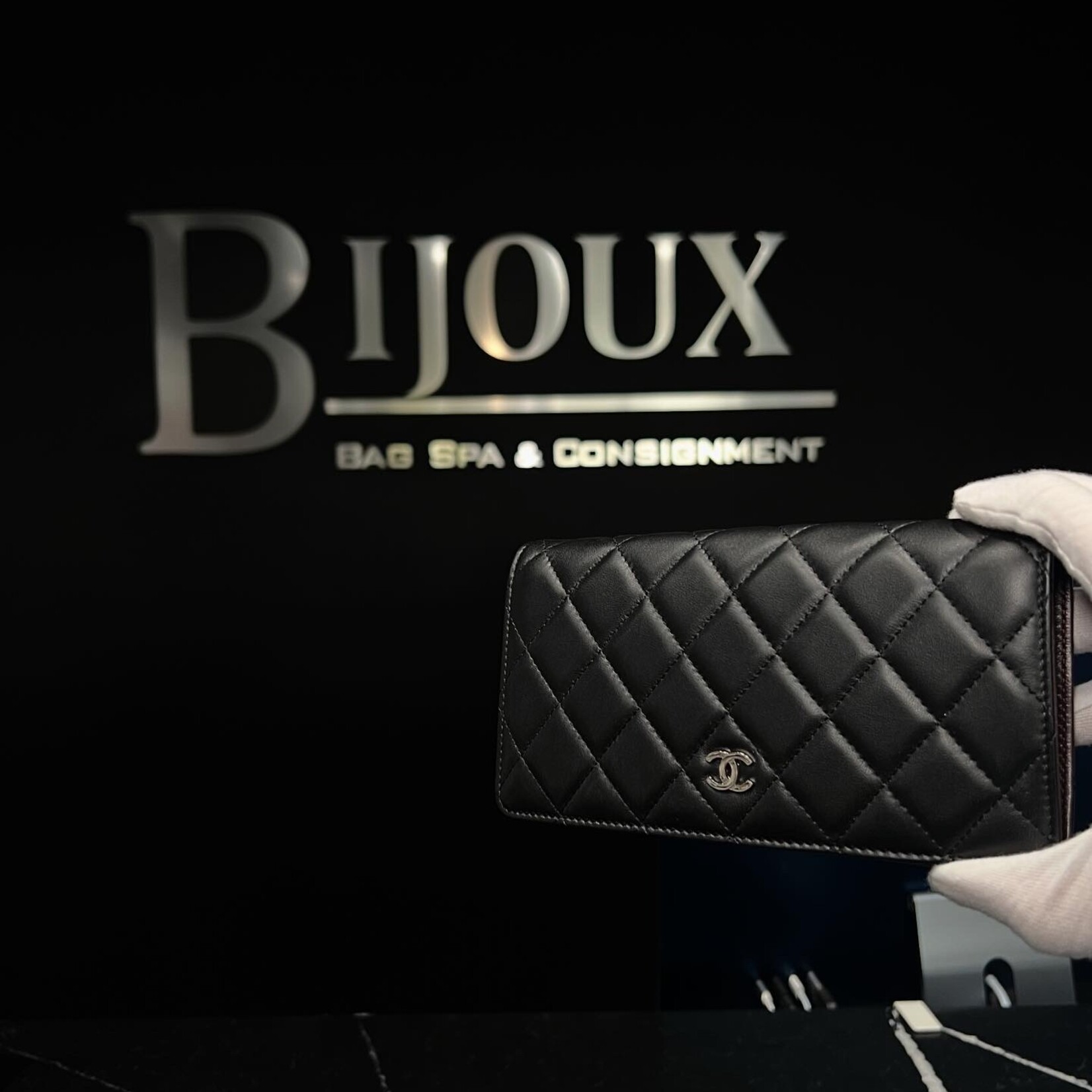 Chanel SOLD- Chanel Lambskin Bifold Wallet Long